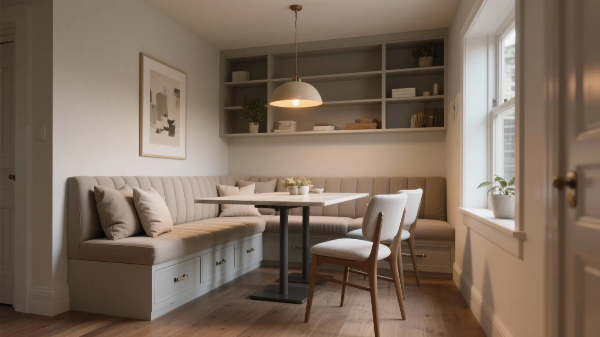 3. Built-in banquette seating