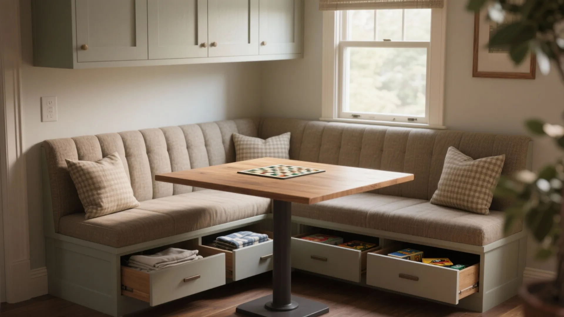 2. Embrace banquette seating