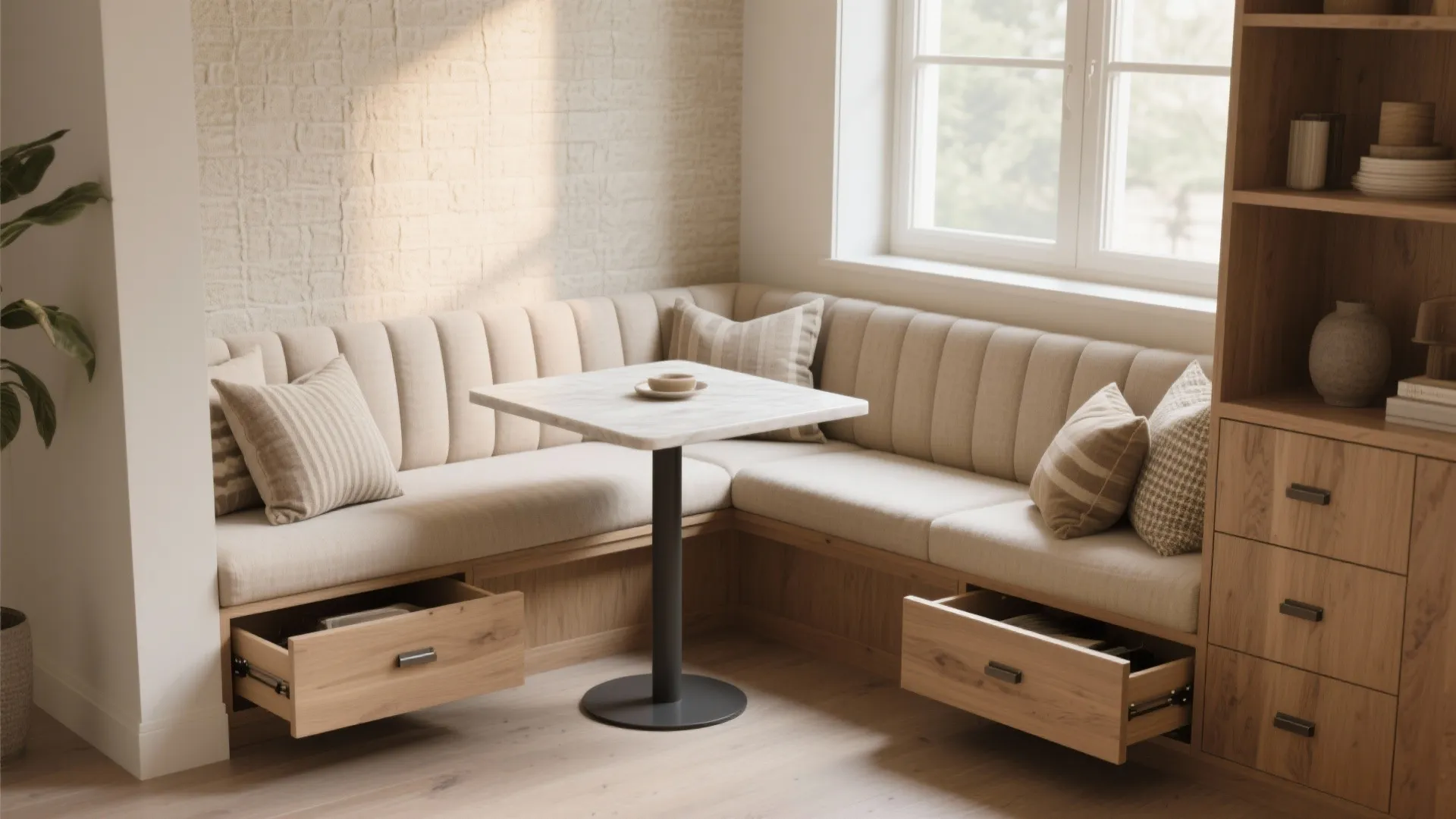 4. Built-In Banquette Seating