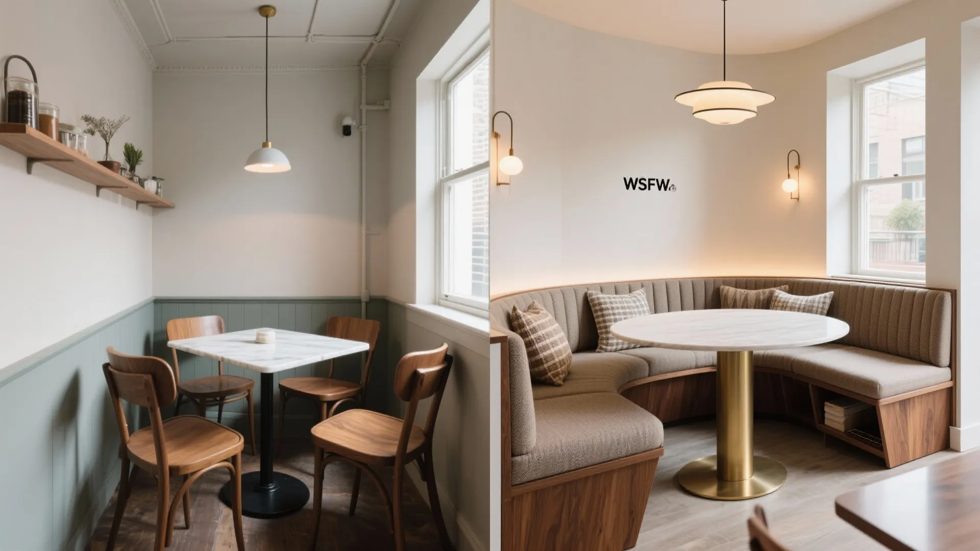 Built-in banquette + flexible seating (space-smart dining)