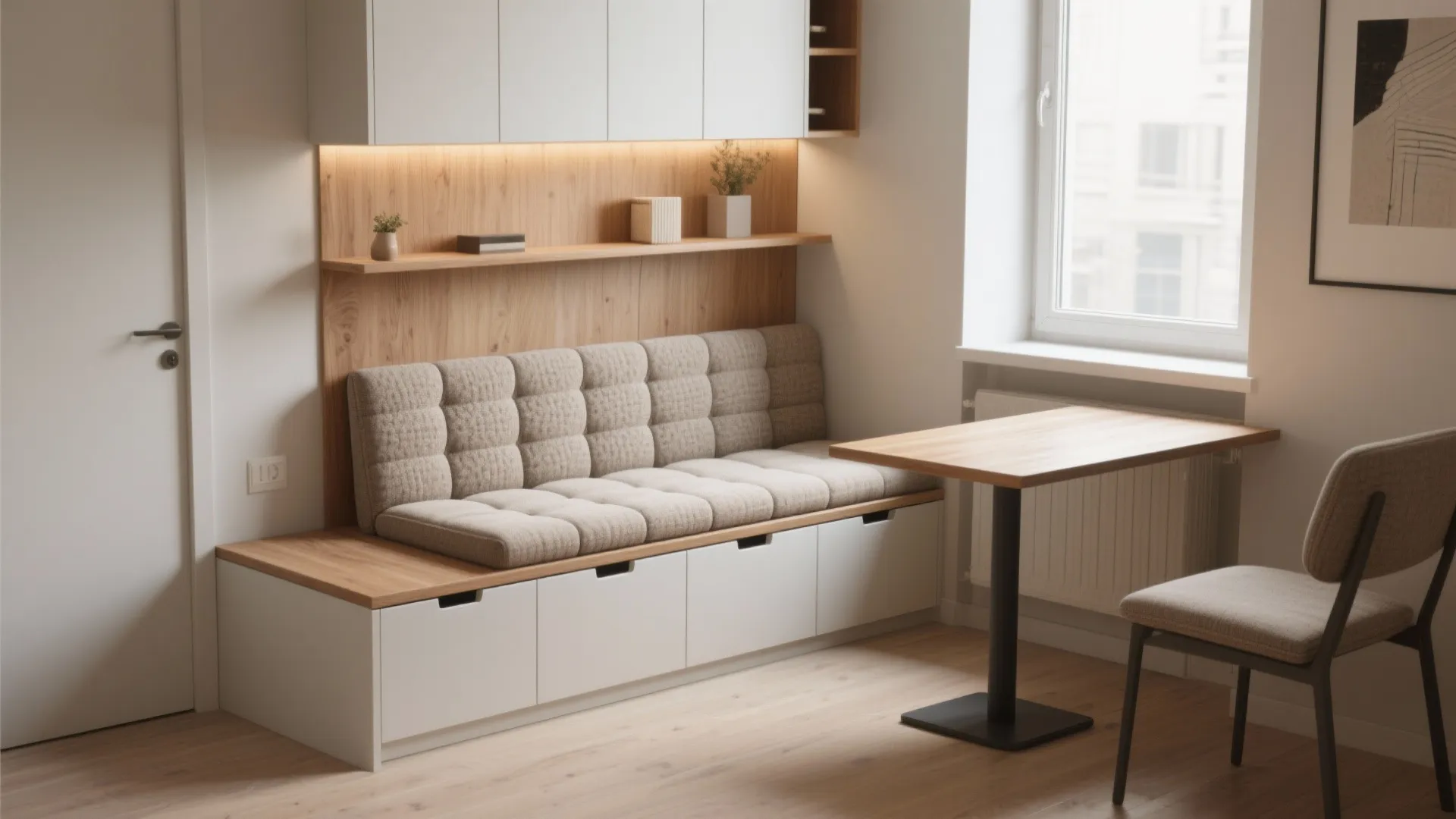 2. Built-in banquette-style seating