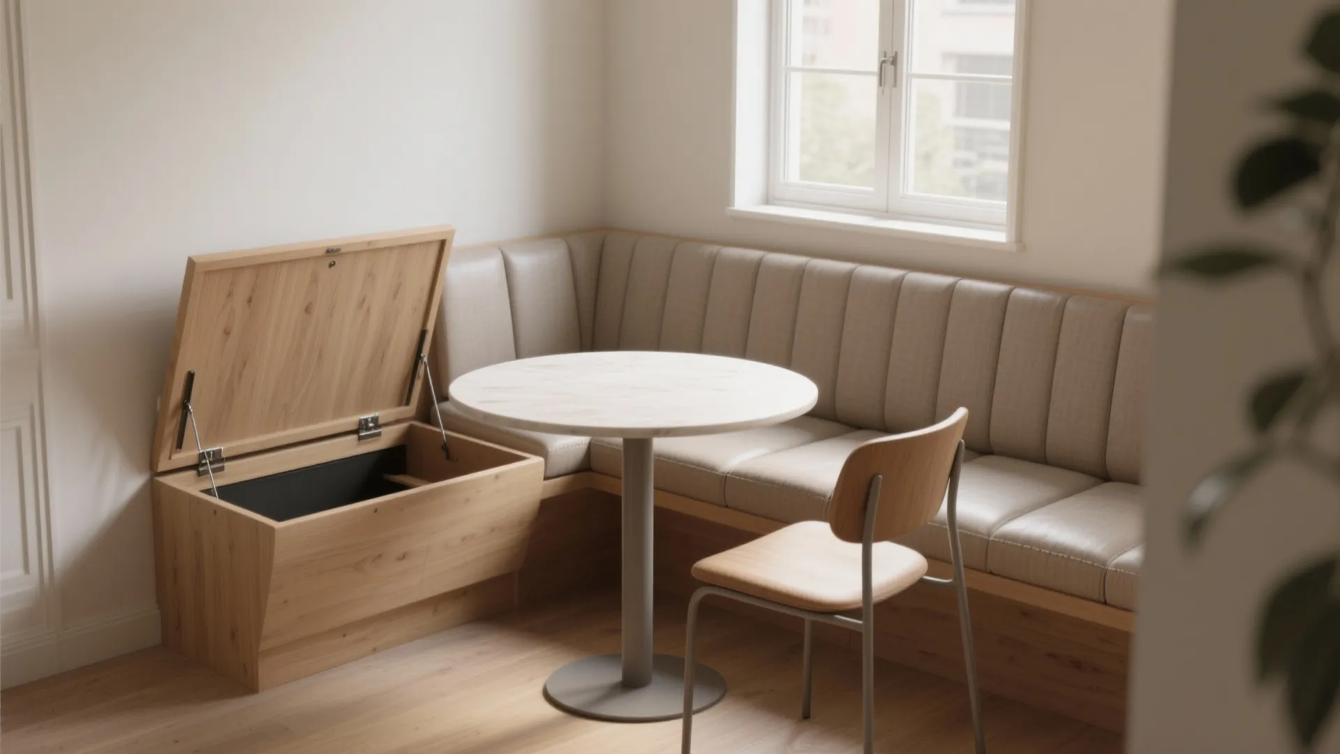 Built-in Banquette Seating with Storage