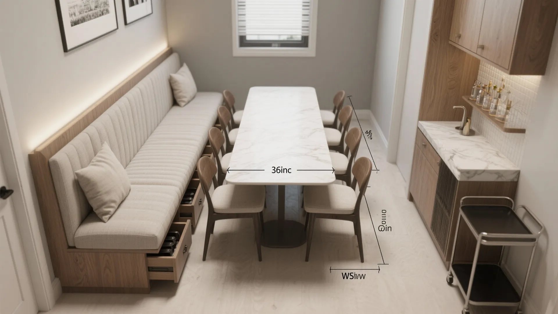 Built-in Seating and Storage