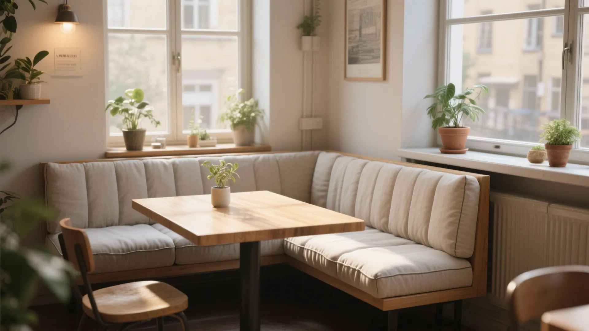 1. Banquette Sofa Against a Window