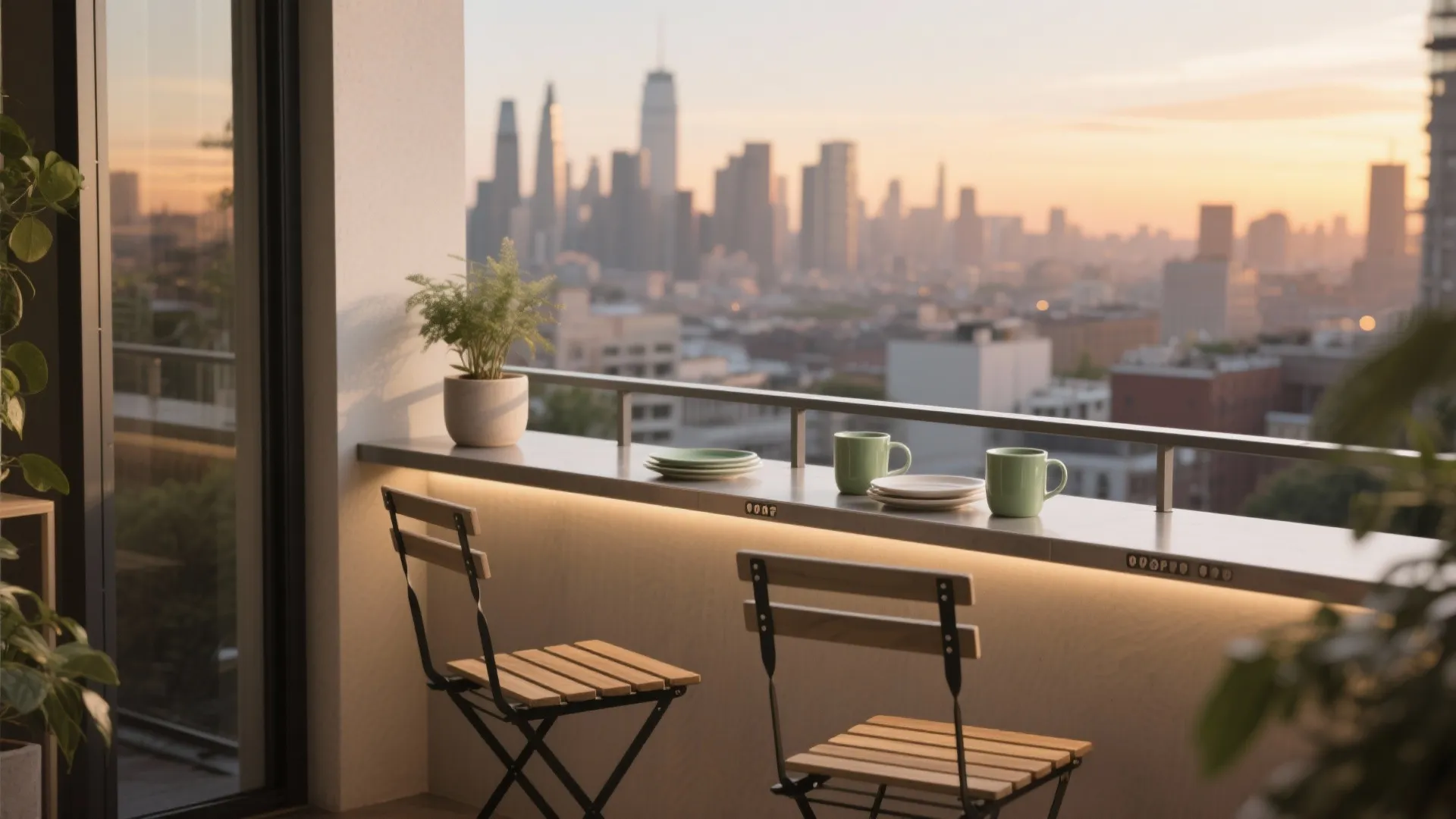 Micro Dining: Foldable Bar and Bistro Set