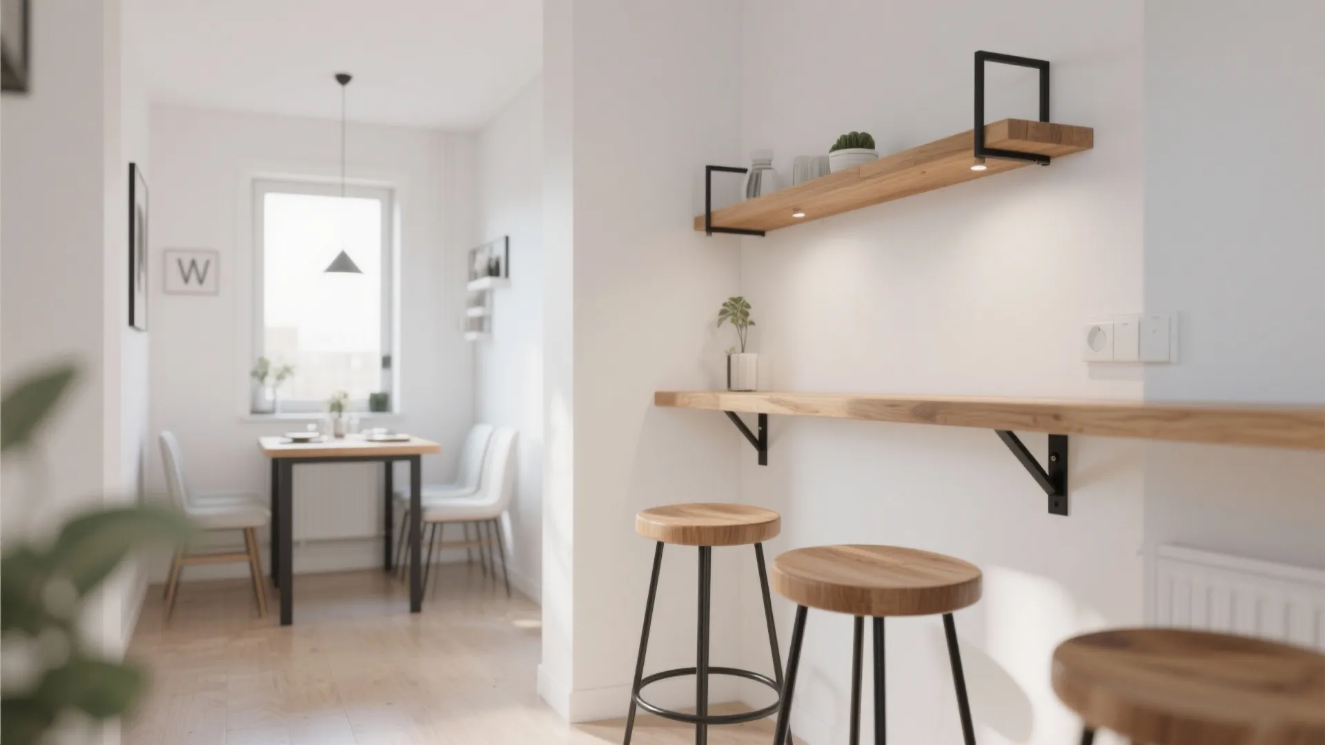 7. Try a Bar Counter Instead of a Table