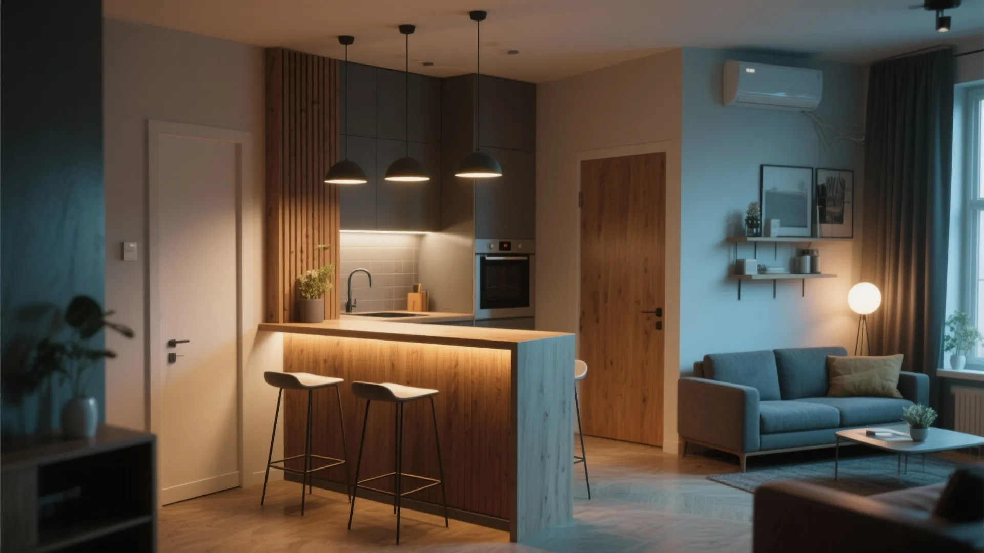 2. Bar Table as Divider