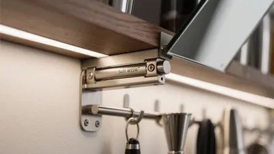 Modern Kitchen Cabinet Hardware with Soft-Close Mechanism