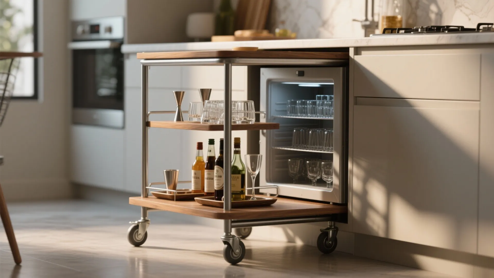 2. Multipurpose kitchen cart