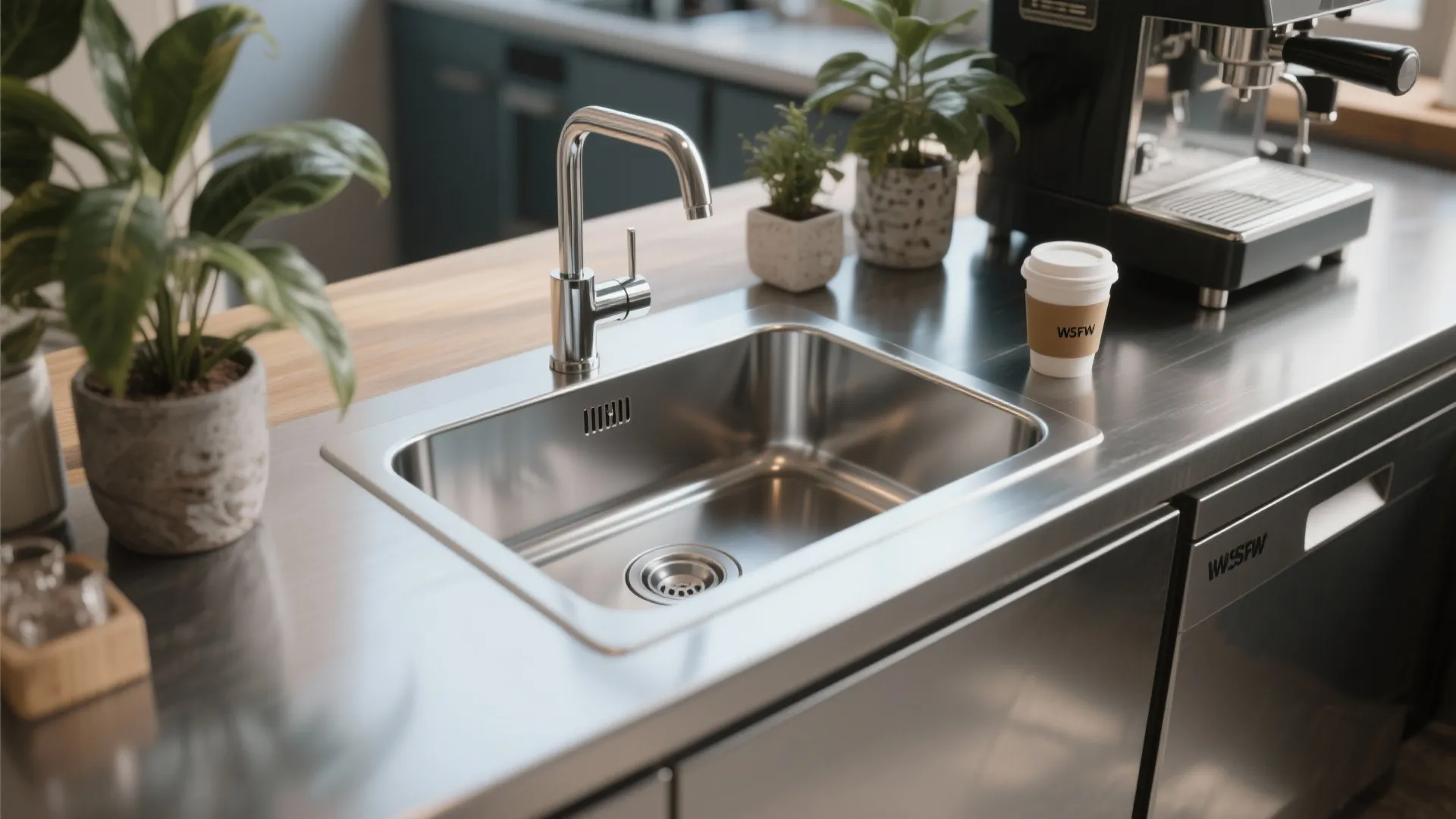 5. Stainless steel bar sinks for secondary tasks