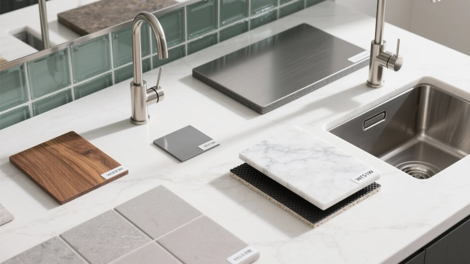 2) Bar-style prep sink on a sideboard console