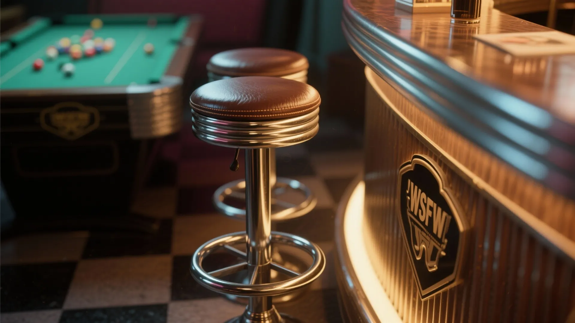 10. Bar Stools with Footrests