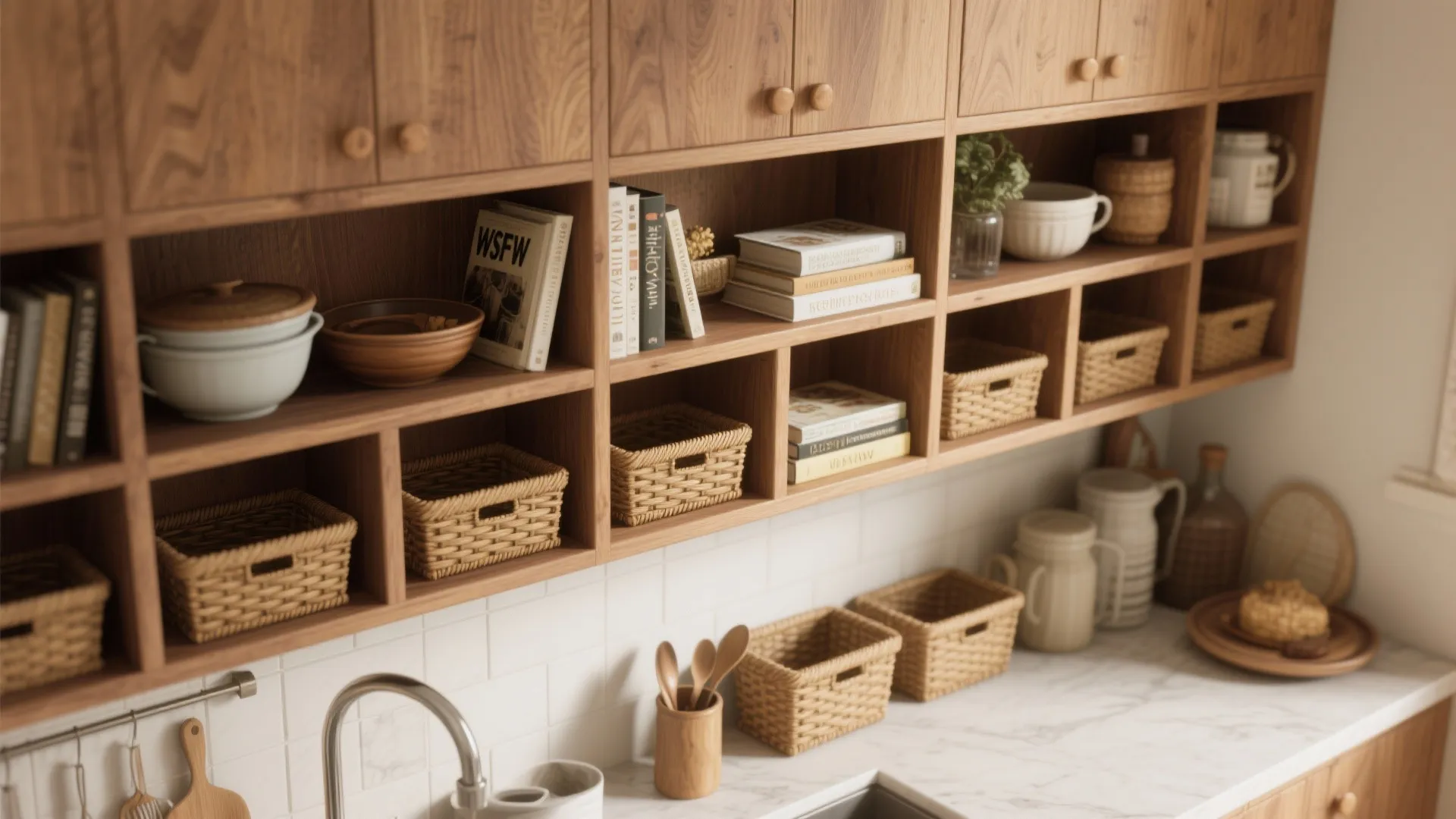 5. Bar with built-in storage cubbies