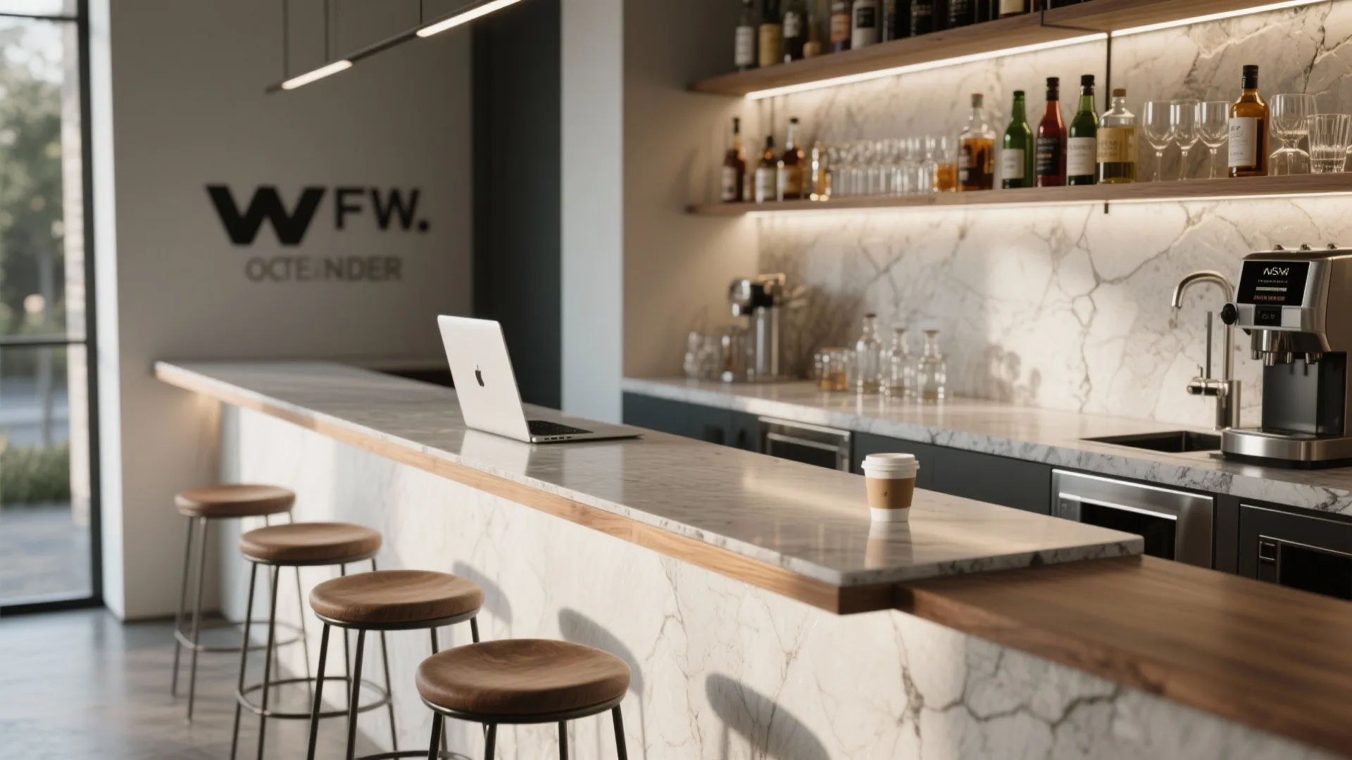 5. Compact bar + workspace combo with strong visuals
