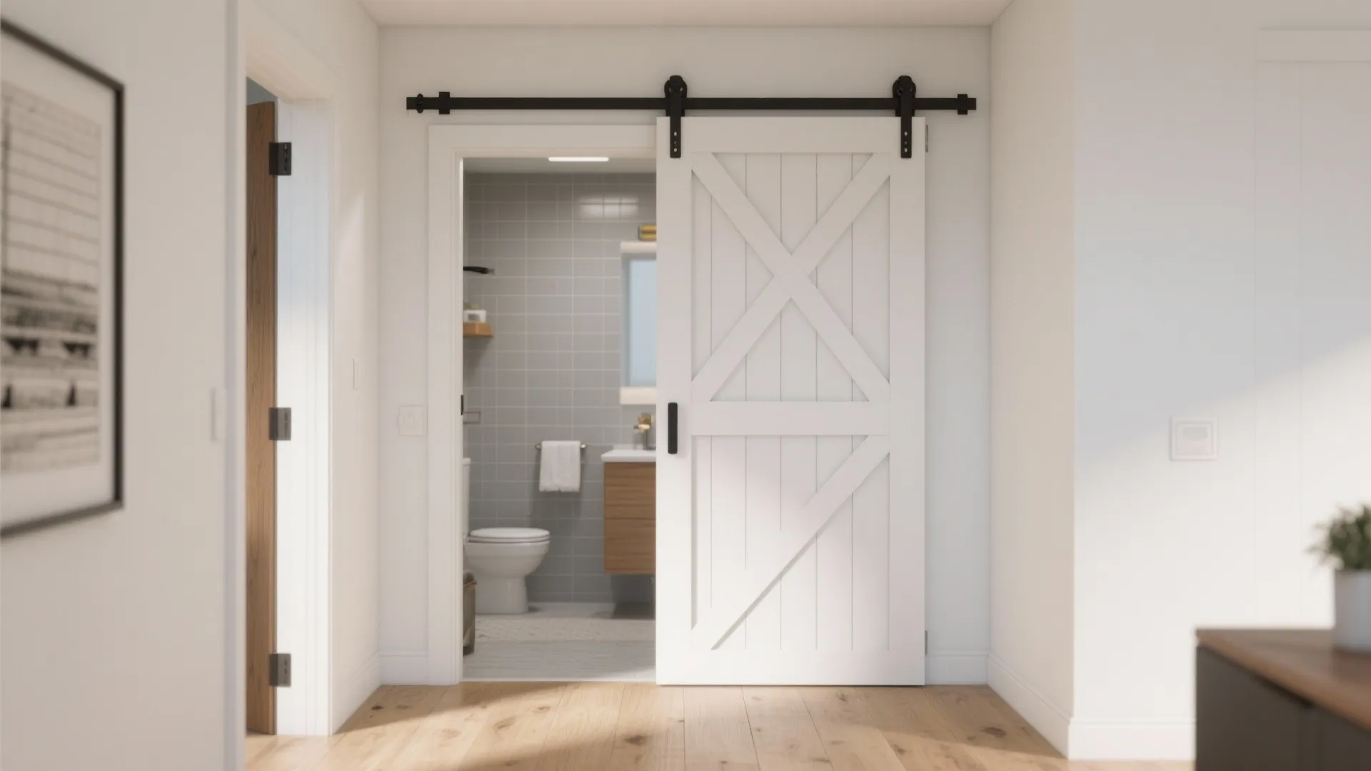 Barn-Style Sliding Door: Character, Color, and Easy Retrofit