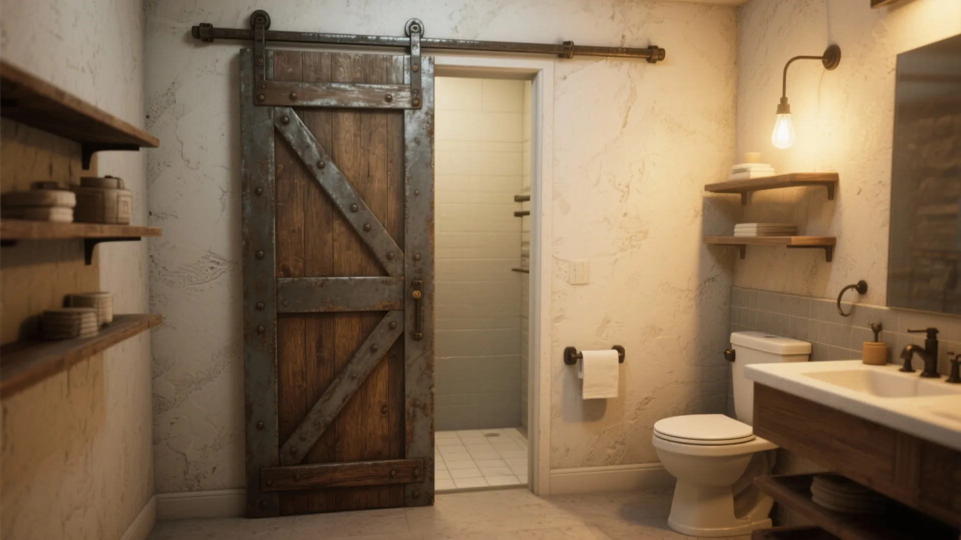 3. Sliding barn doors when style meets function