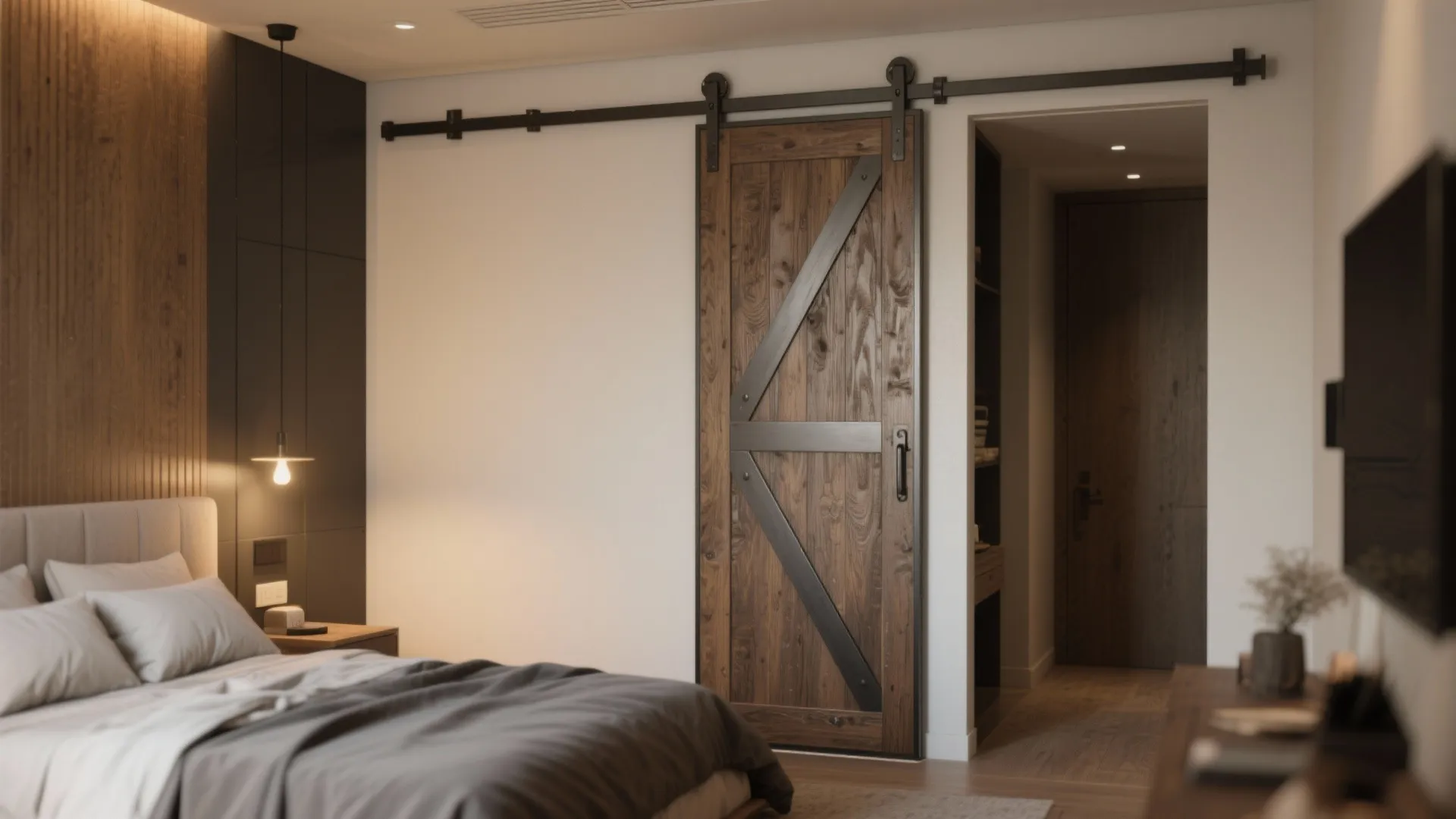 3. Sliding barn doors for style with limits
