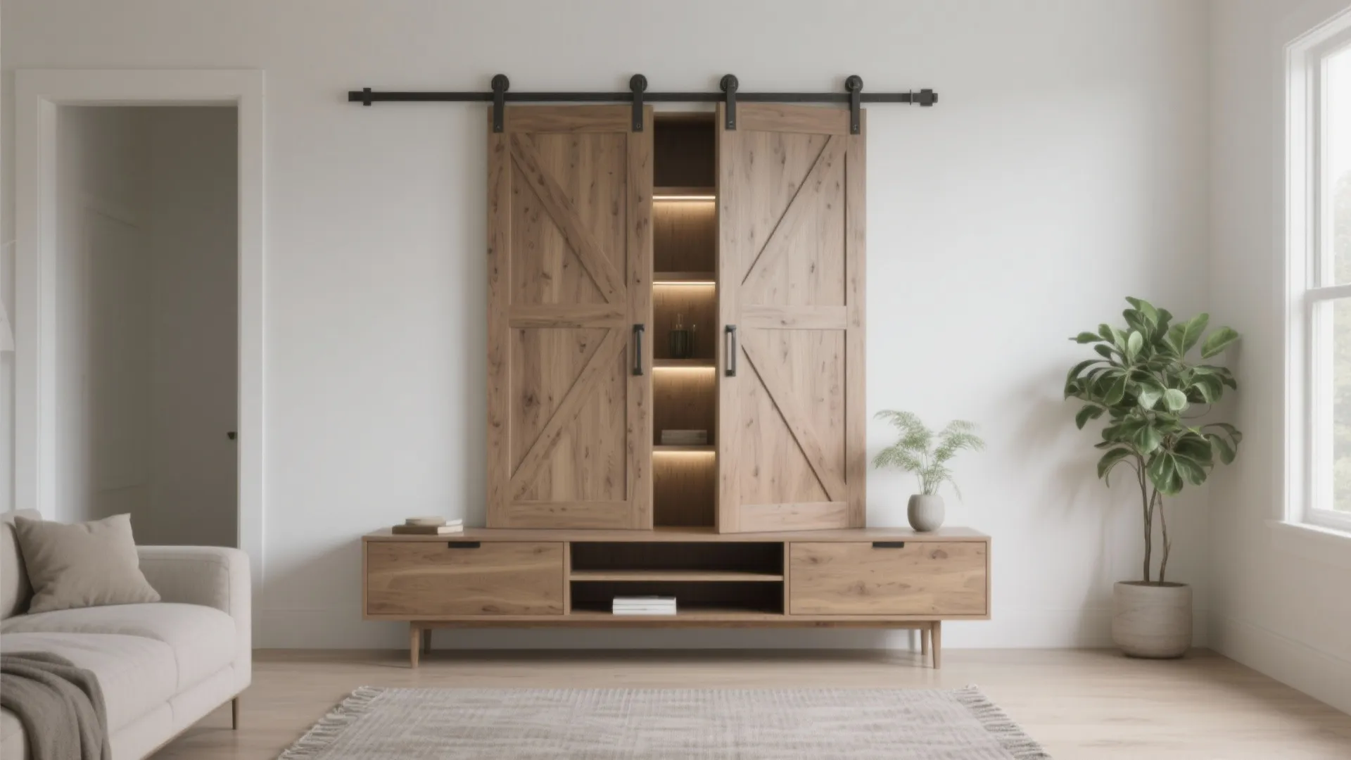 DIY Barn Door Cabinet: Stylish Storage for Any Space