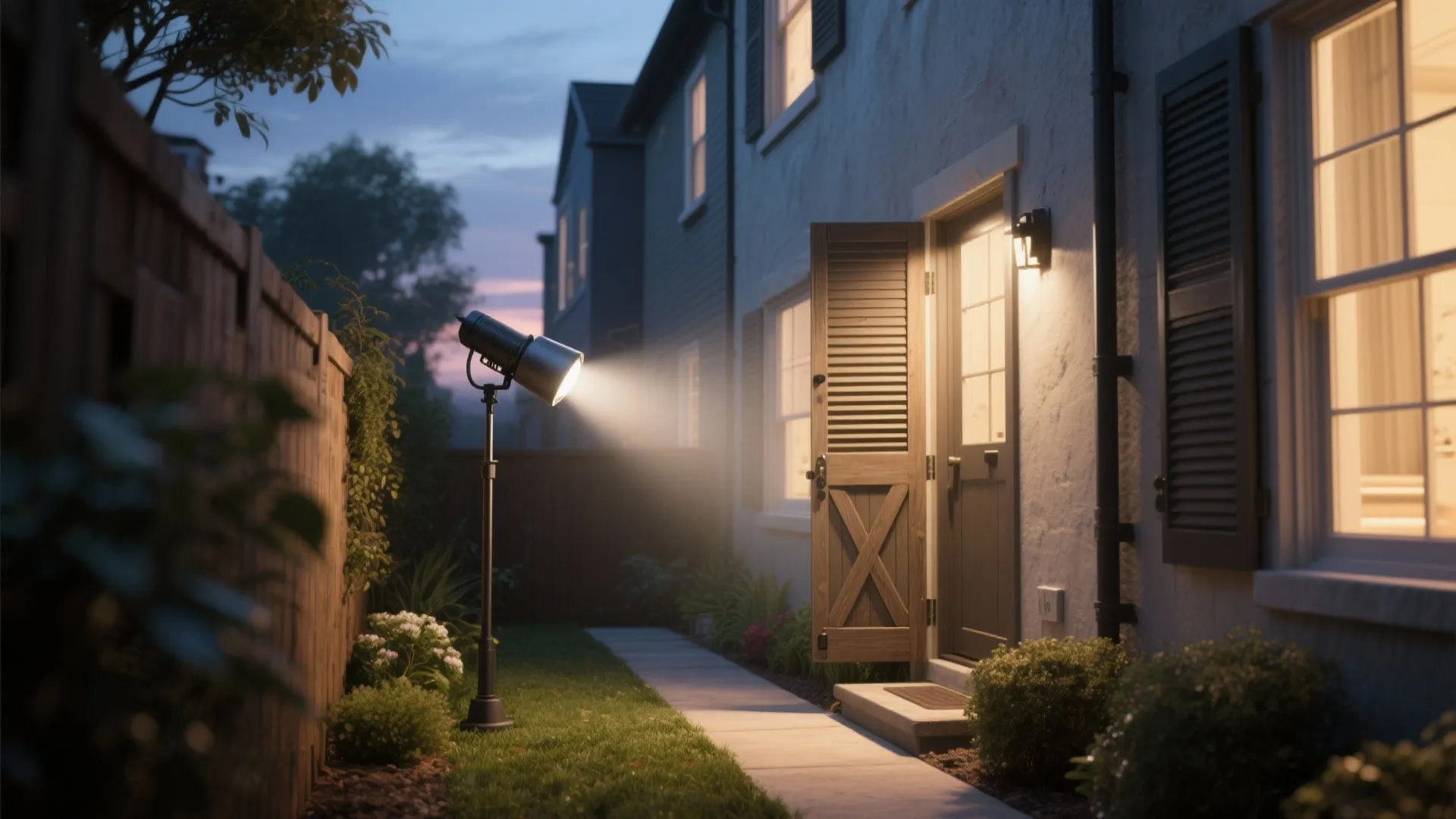 2. Floods with adjustable barn-door shutters