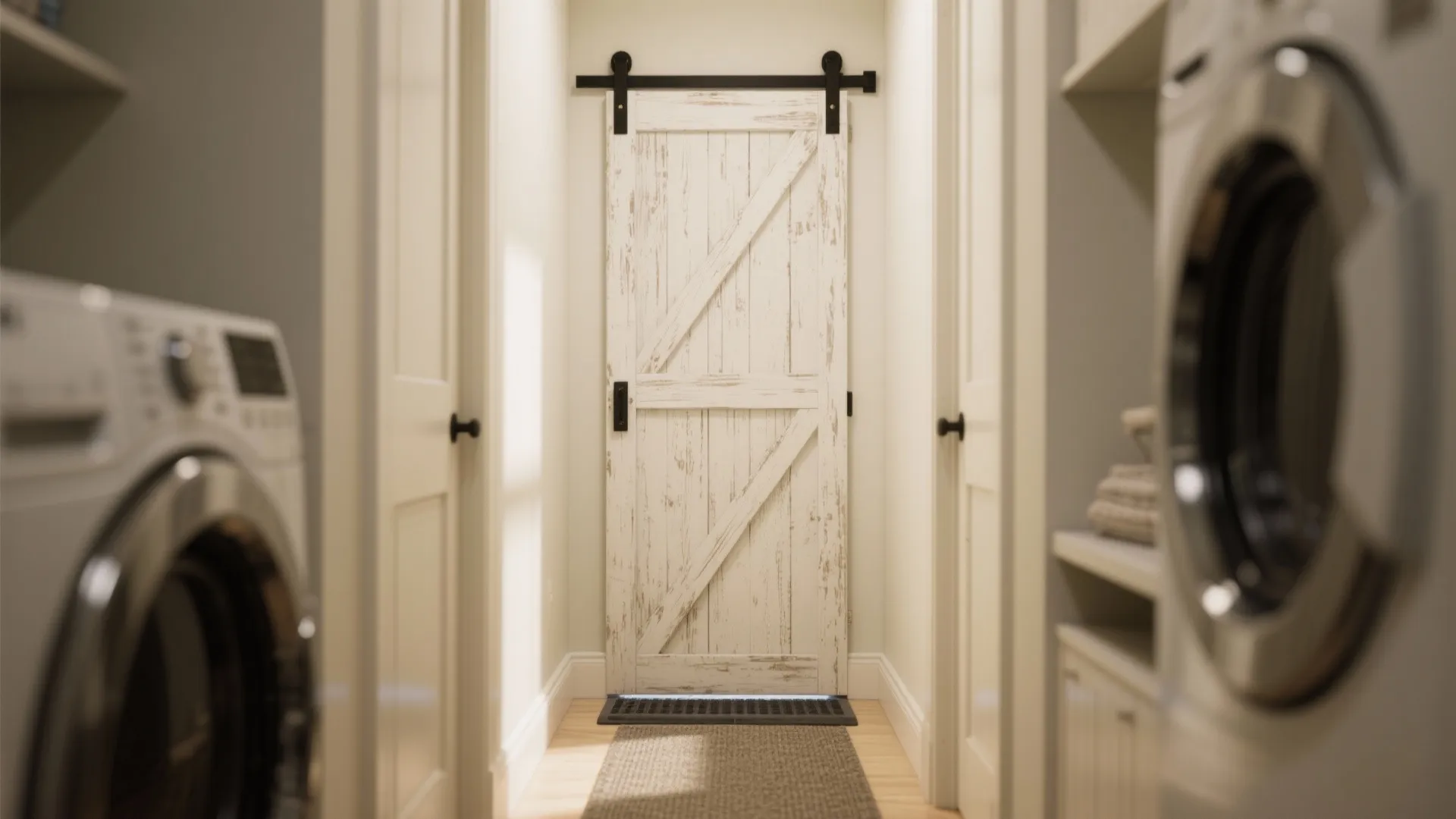 2. Sliding Barn Door for Style and Space
