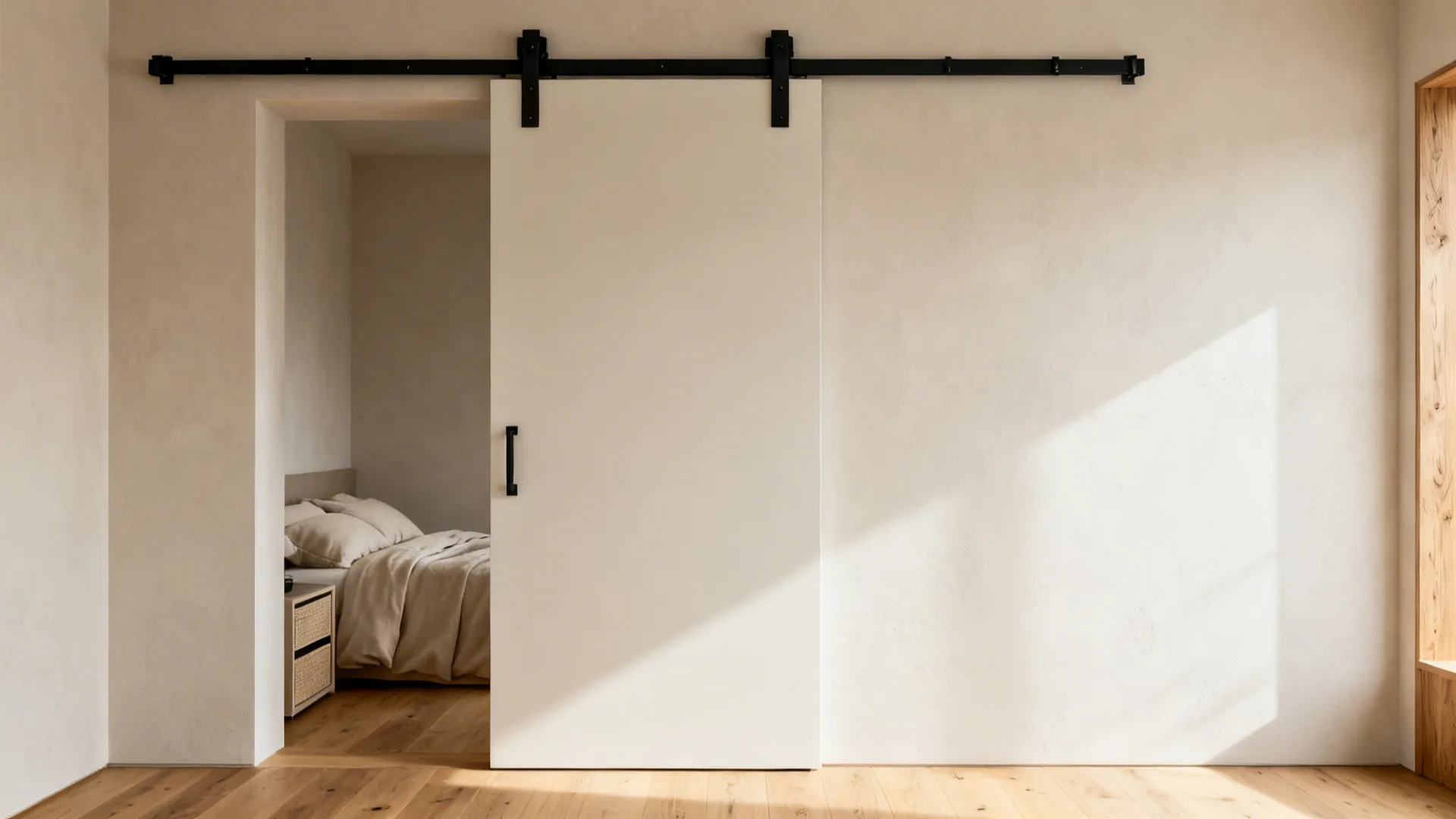 Barn-Style Slider for Bedroom Nook