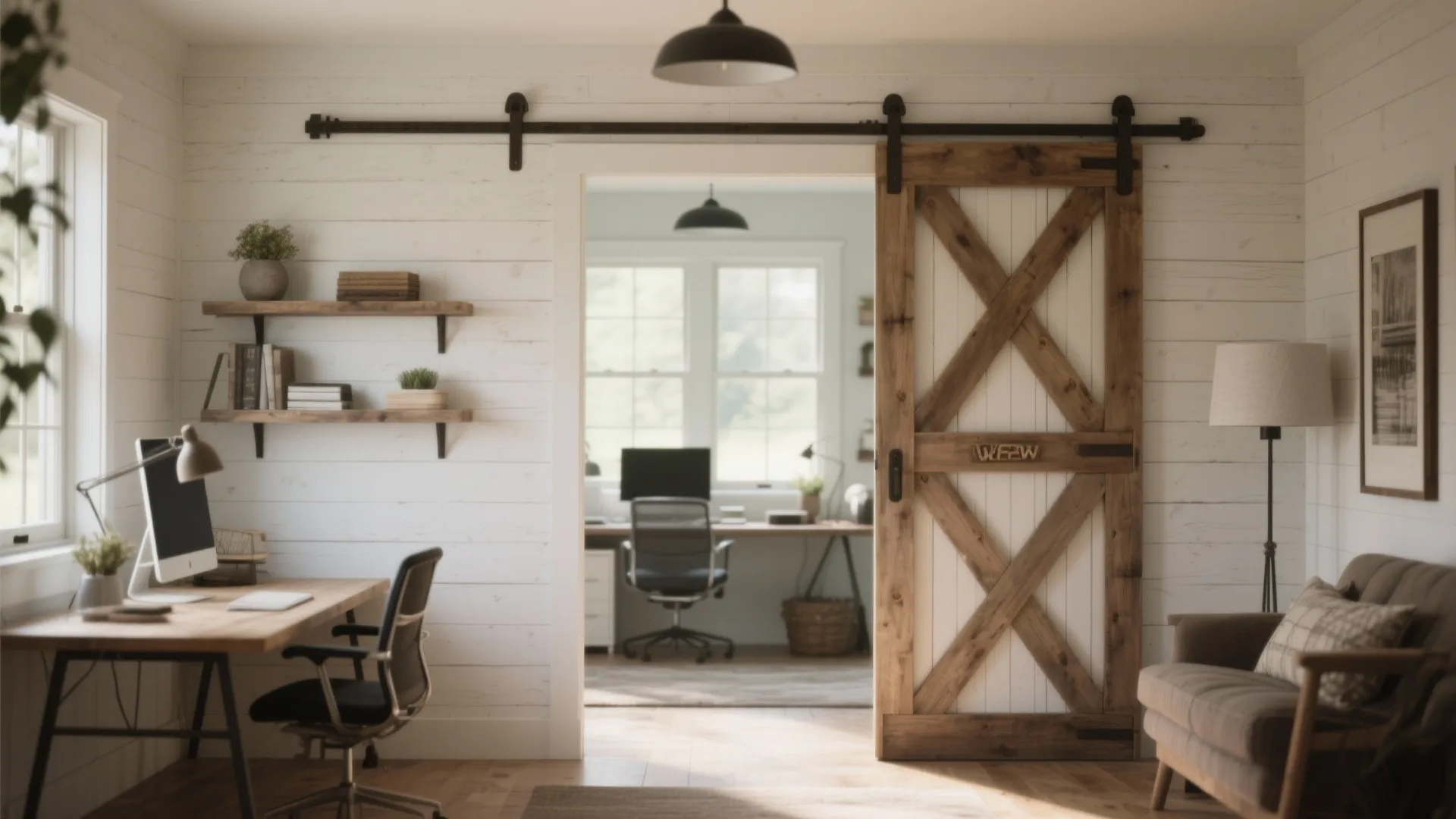 2. Barn Door Partitions