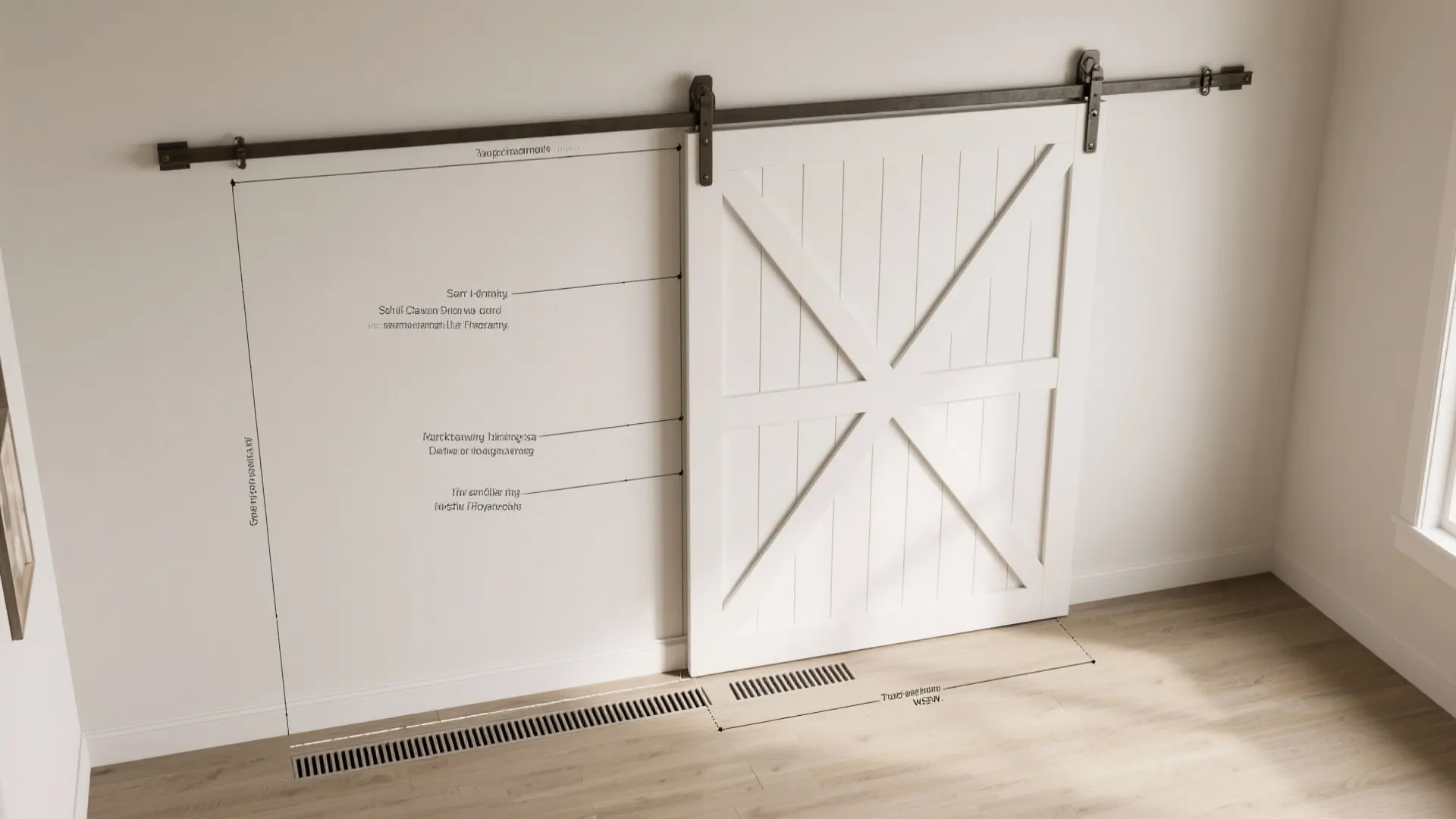 Barn-Style Sliding Door With Moisture-Smart Finishes