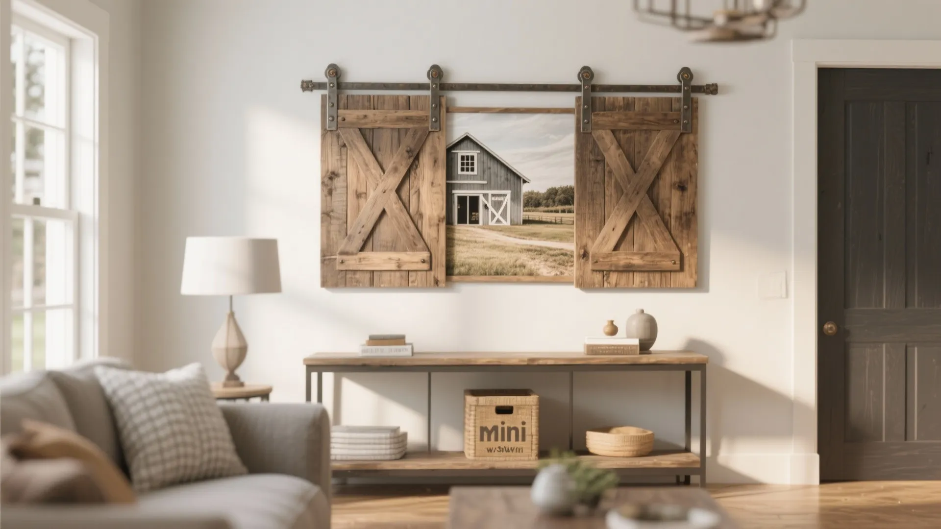7. Barn Door Wall Art