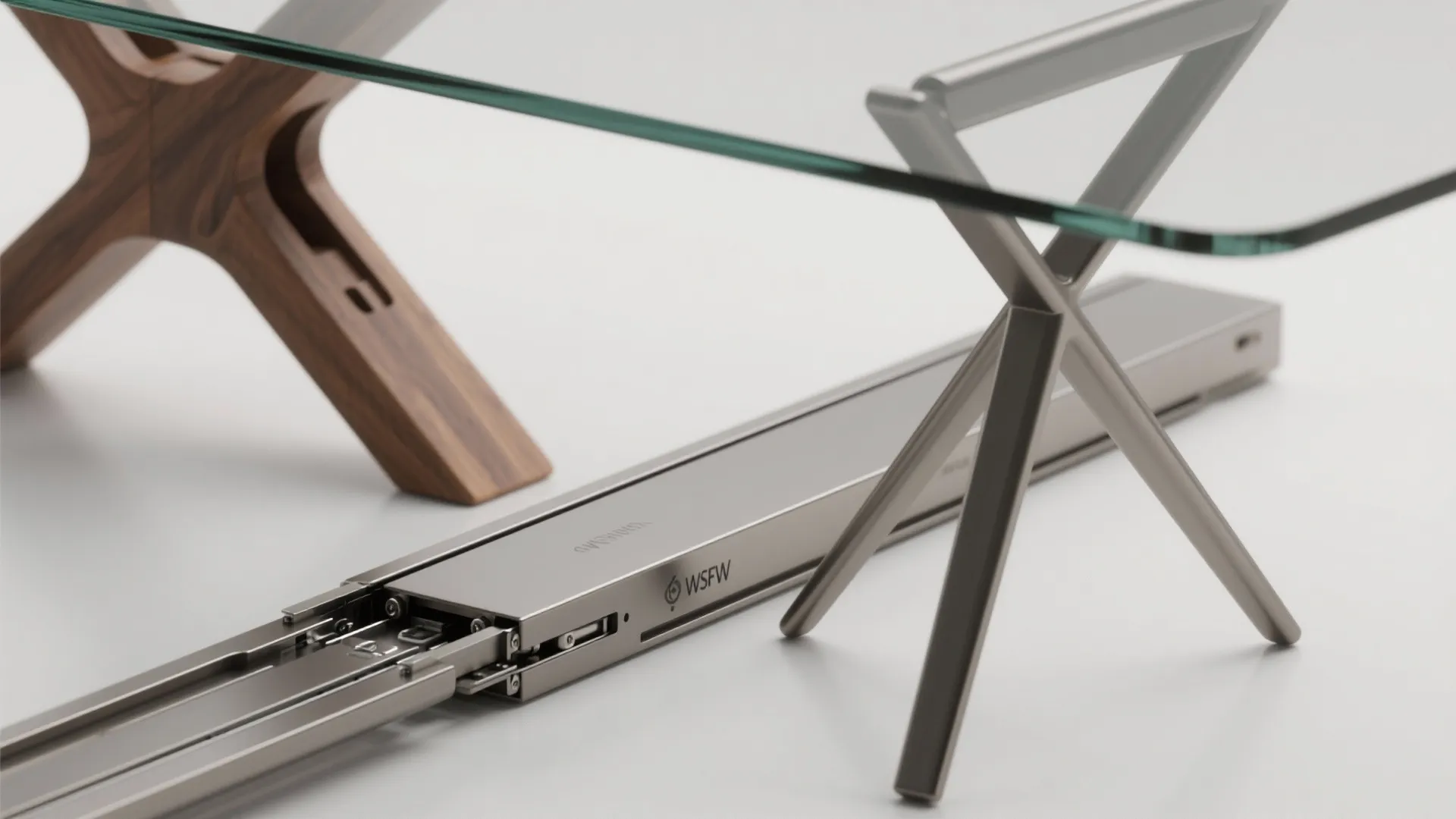 2. Choose the right base for an extendable glass top