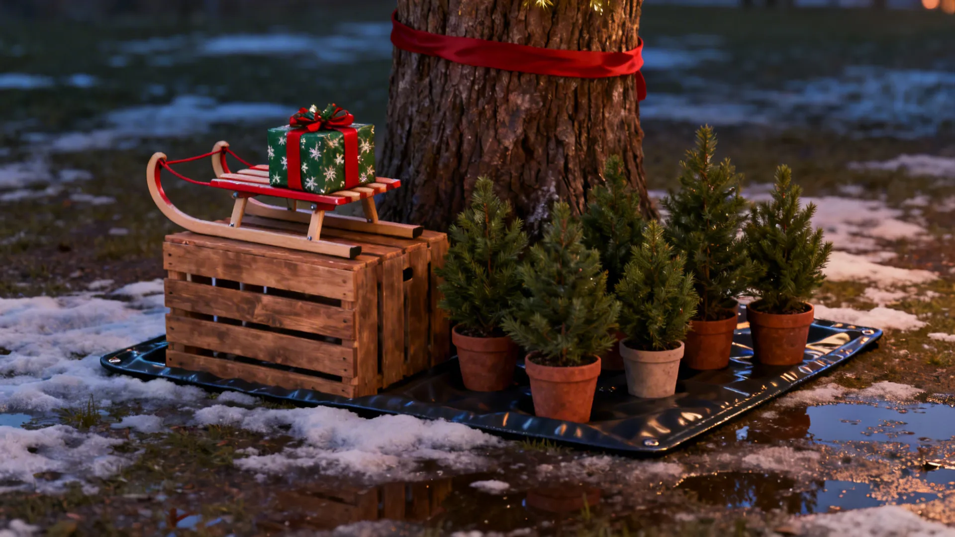 5. Themed Mini Displays at the Base