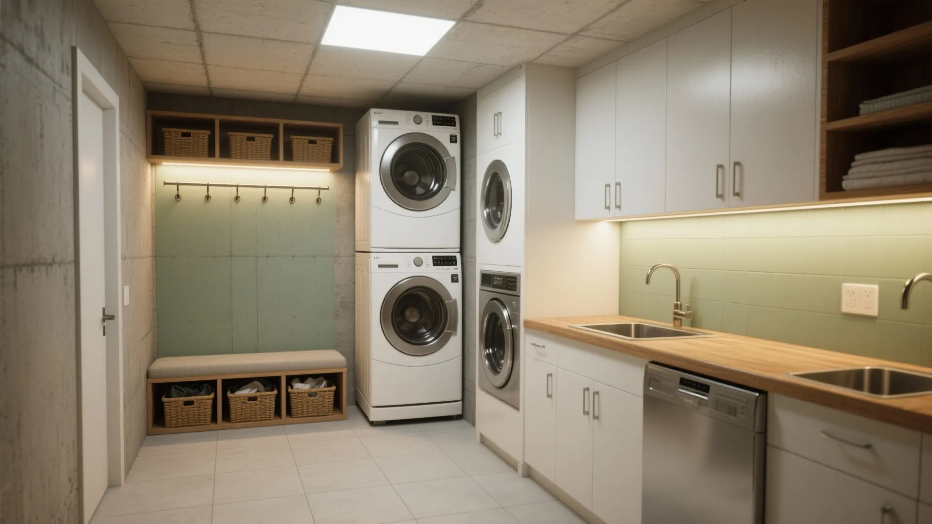 Basement Laundry Room Design Ideas — 5 Creative Tips: Small-space basement laundry ideas I use in real projects to boost function and style