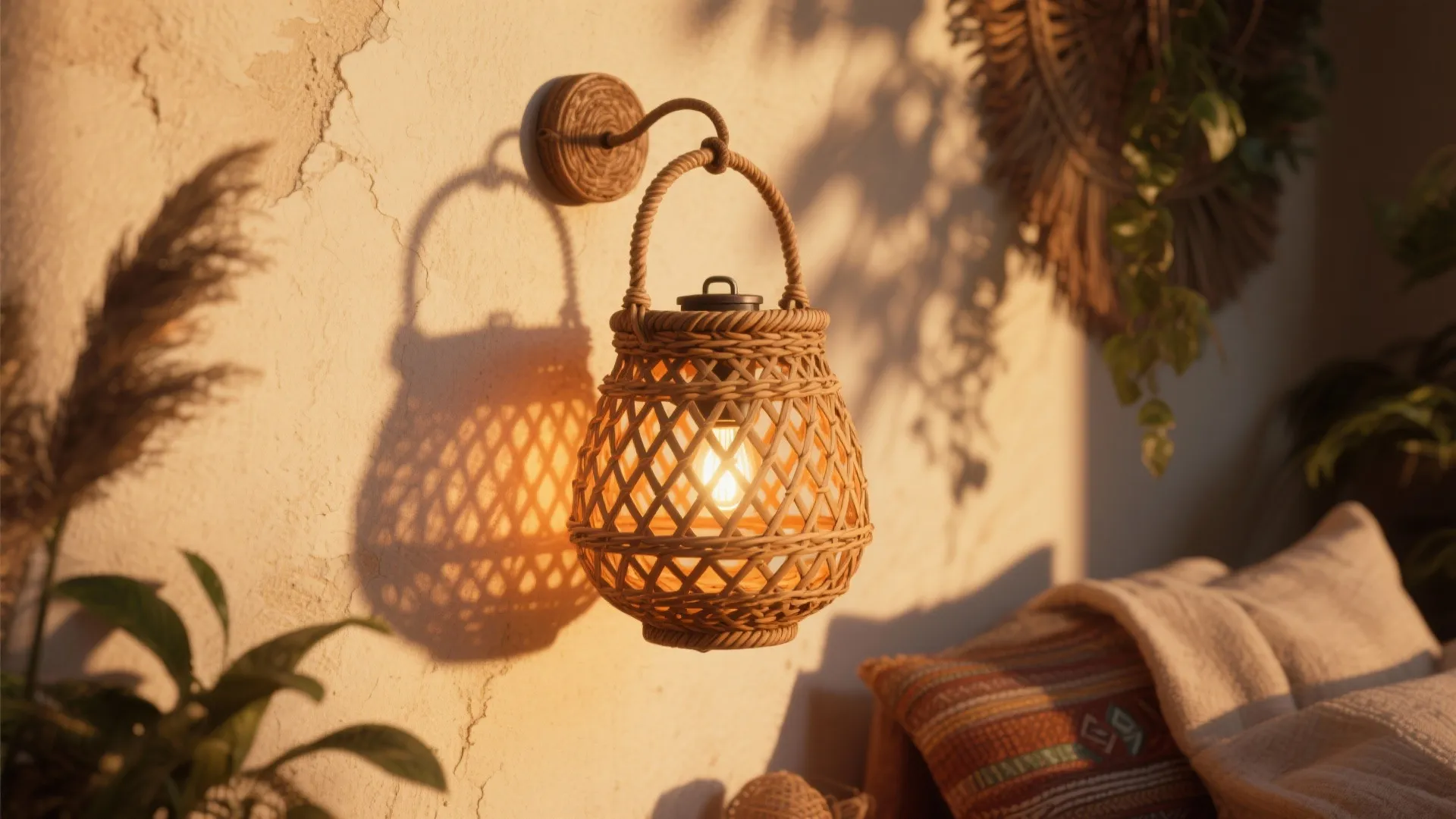 2. Repurposed Basket Lantern