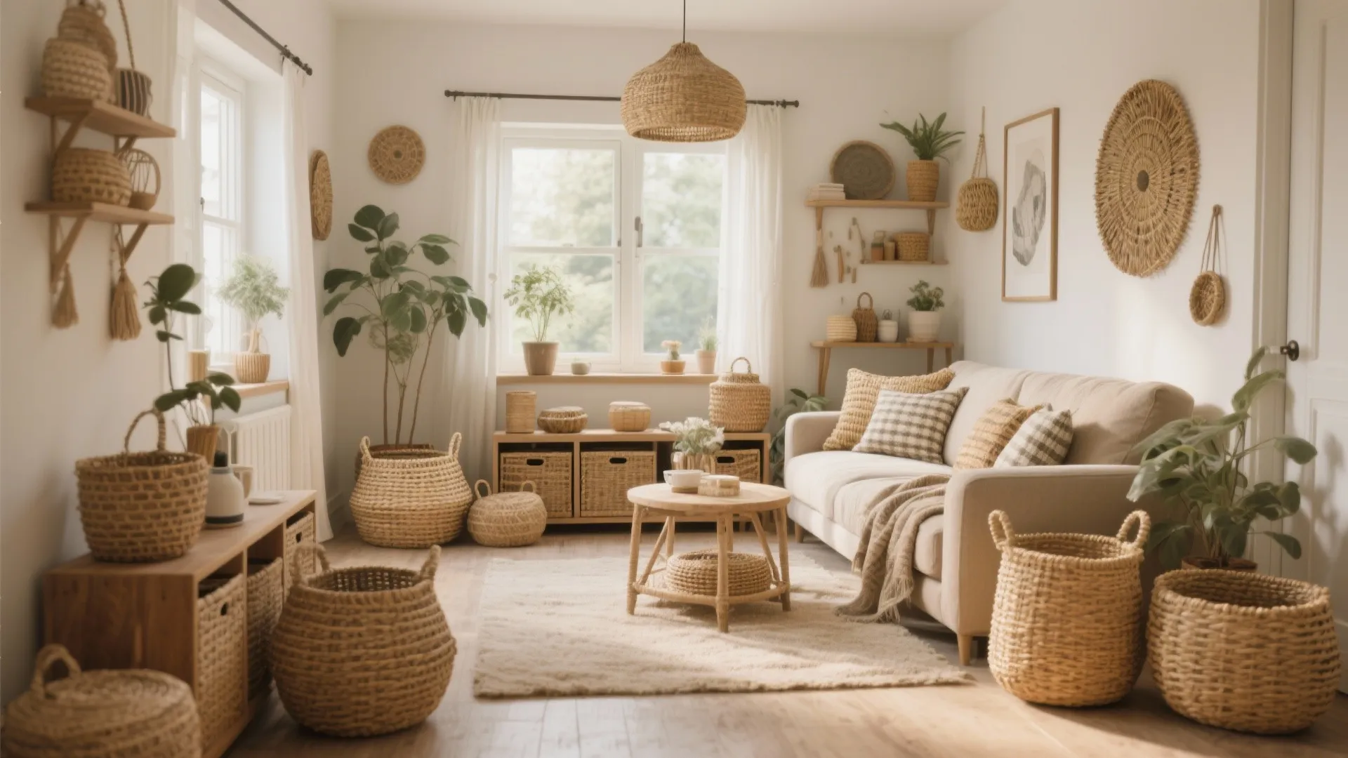 Creative Basket Decor Ideas for Your Living Room: Enhance Your Living Space with Stylish Basket Decorations