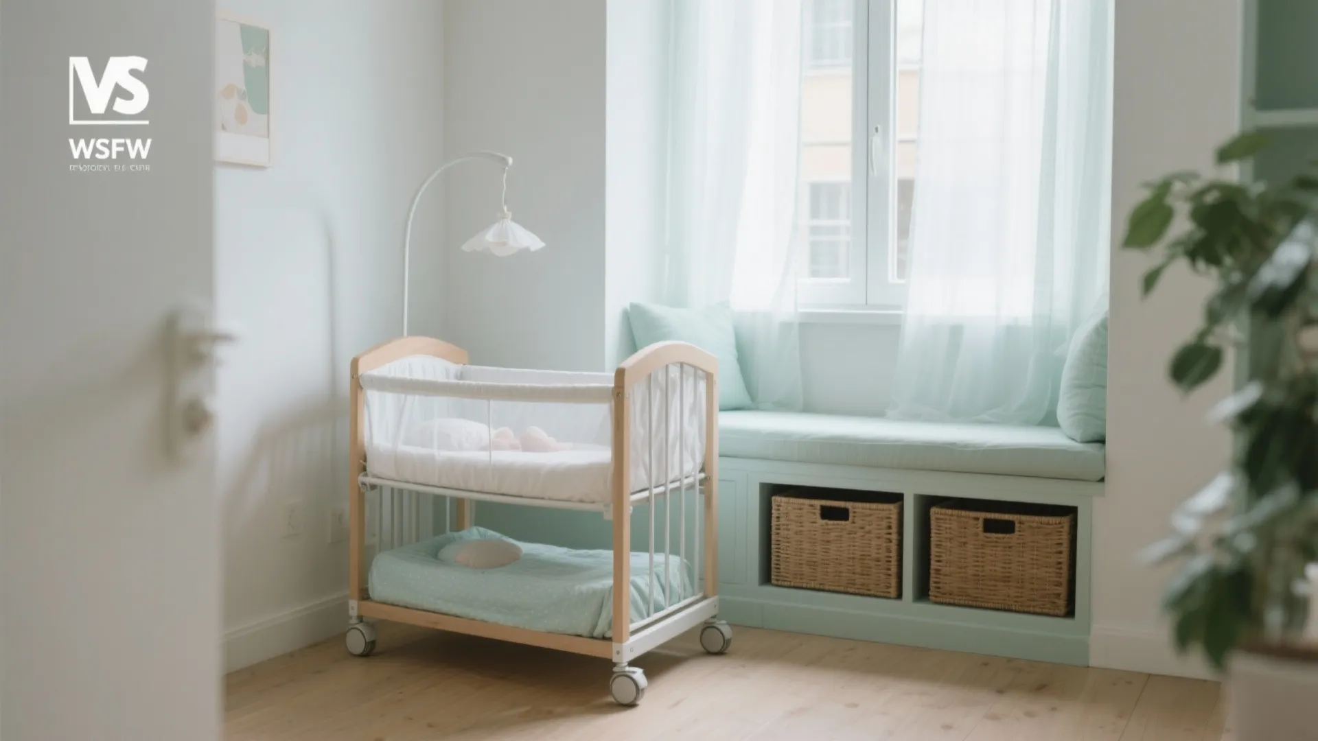 2. Bassinet-style compact cribs for the newborn phase