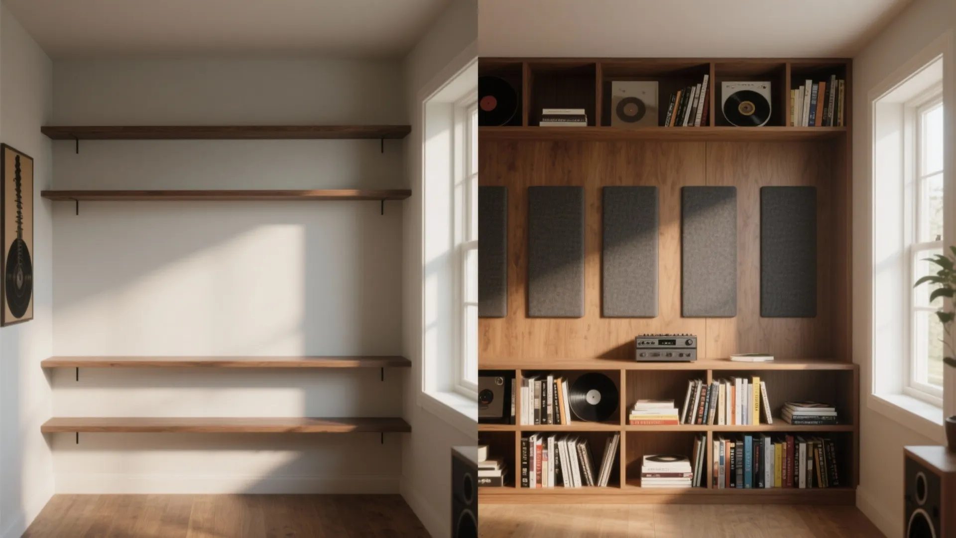 Built-In Shelving as Disguised Bass Traps