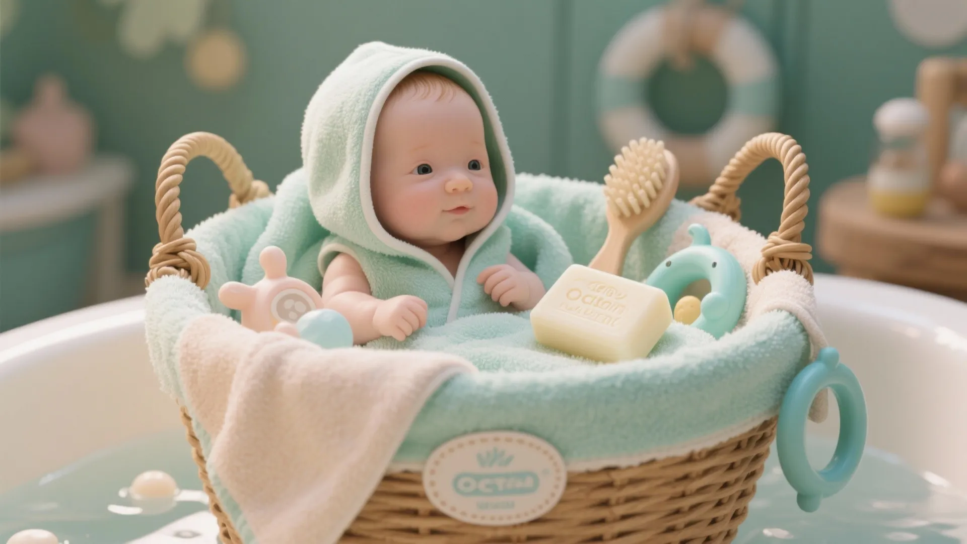 4. Bath-Time Basket