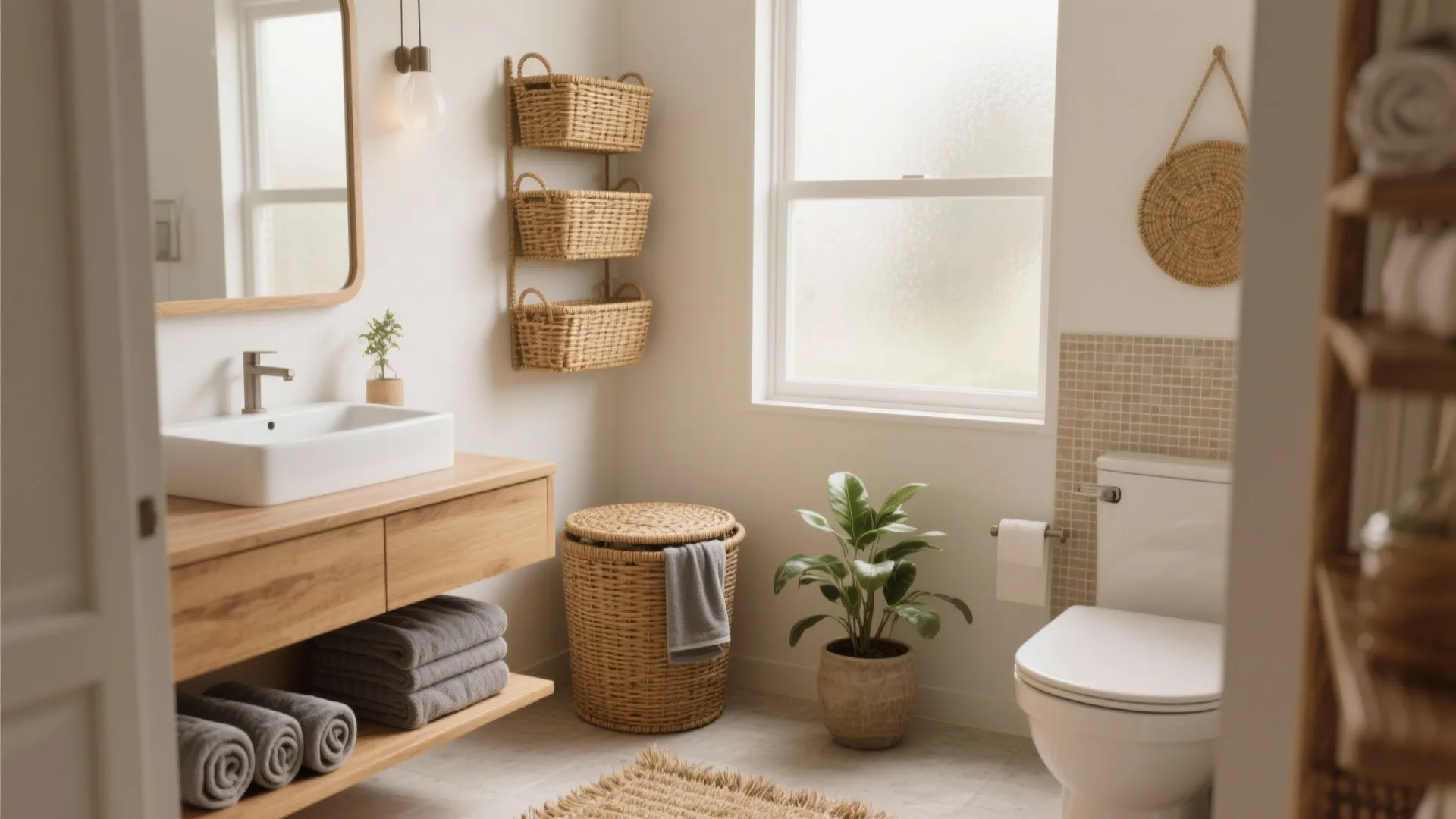 Decorative Baskets for Bathroom: 5 Stylish Ideas: Practical and pretty basket ideas to make small bathrooms feel organized and curated
