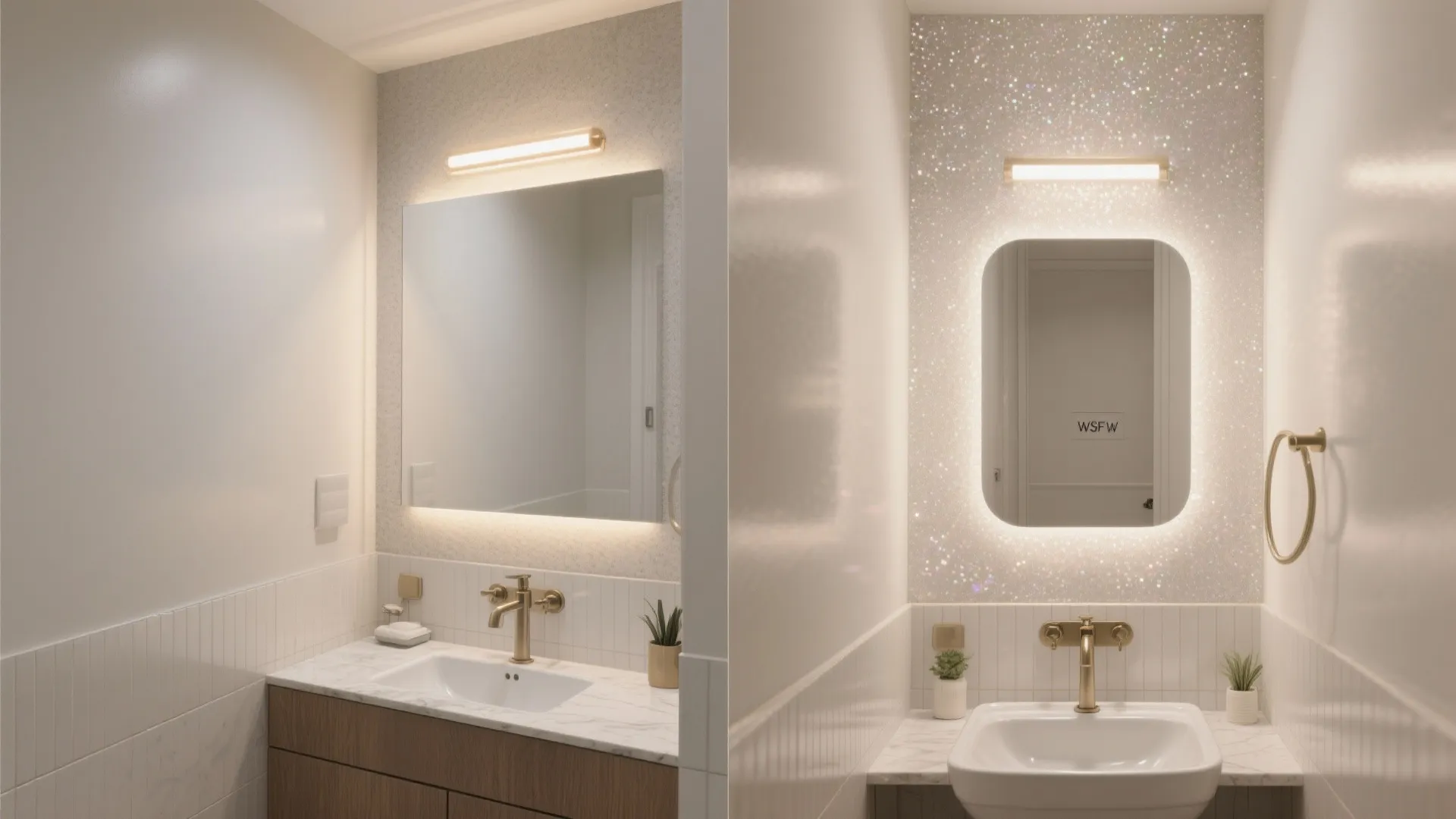 5. Functional Sparkle for Small Bathrooms