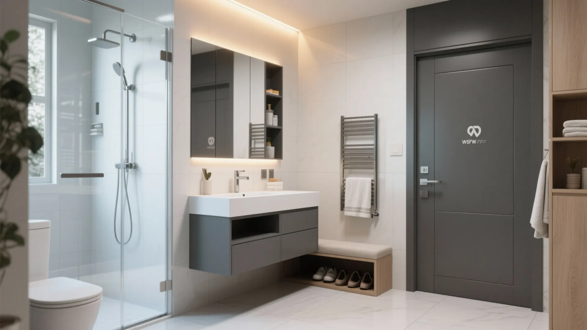 5. Smart bathroom and entryway upgrades