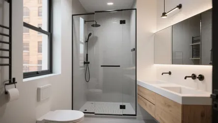 5 Small Bathroom with Glass Partition Ideas