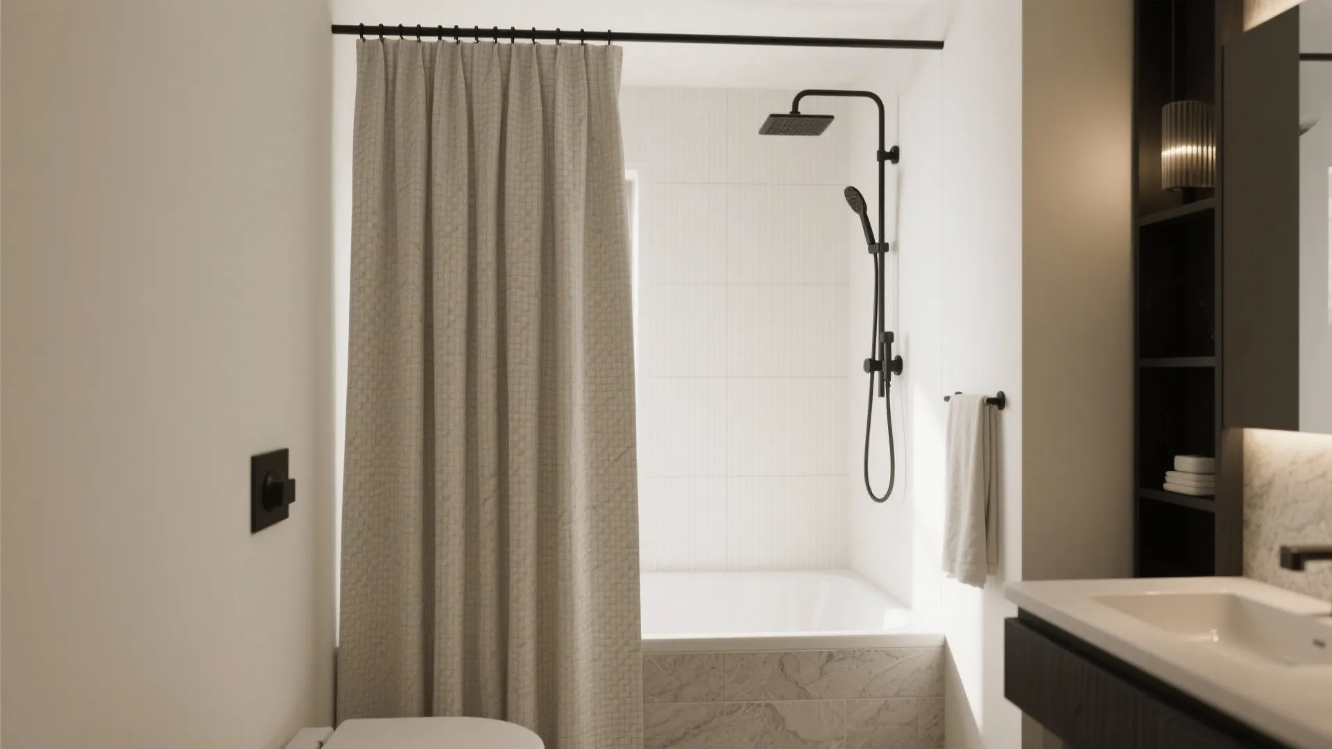 5 Bathroom Curtain Ideas for Small Spaces: Real designer tips to make a tiny bath feel taller, lighter, and more you