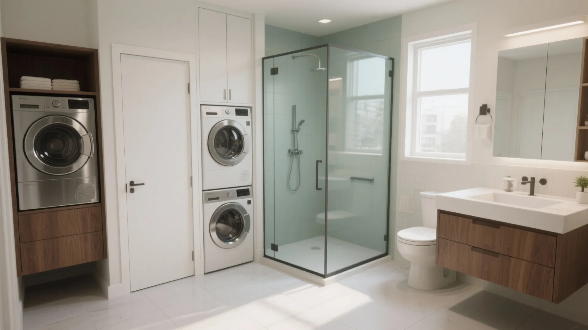10 Combination Bathroom Laundry Room Ideas: Practical and stylish combo bathroom-laundry solutions from a 10-year designer