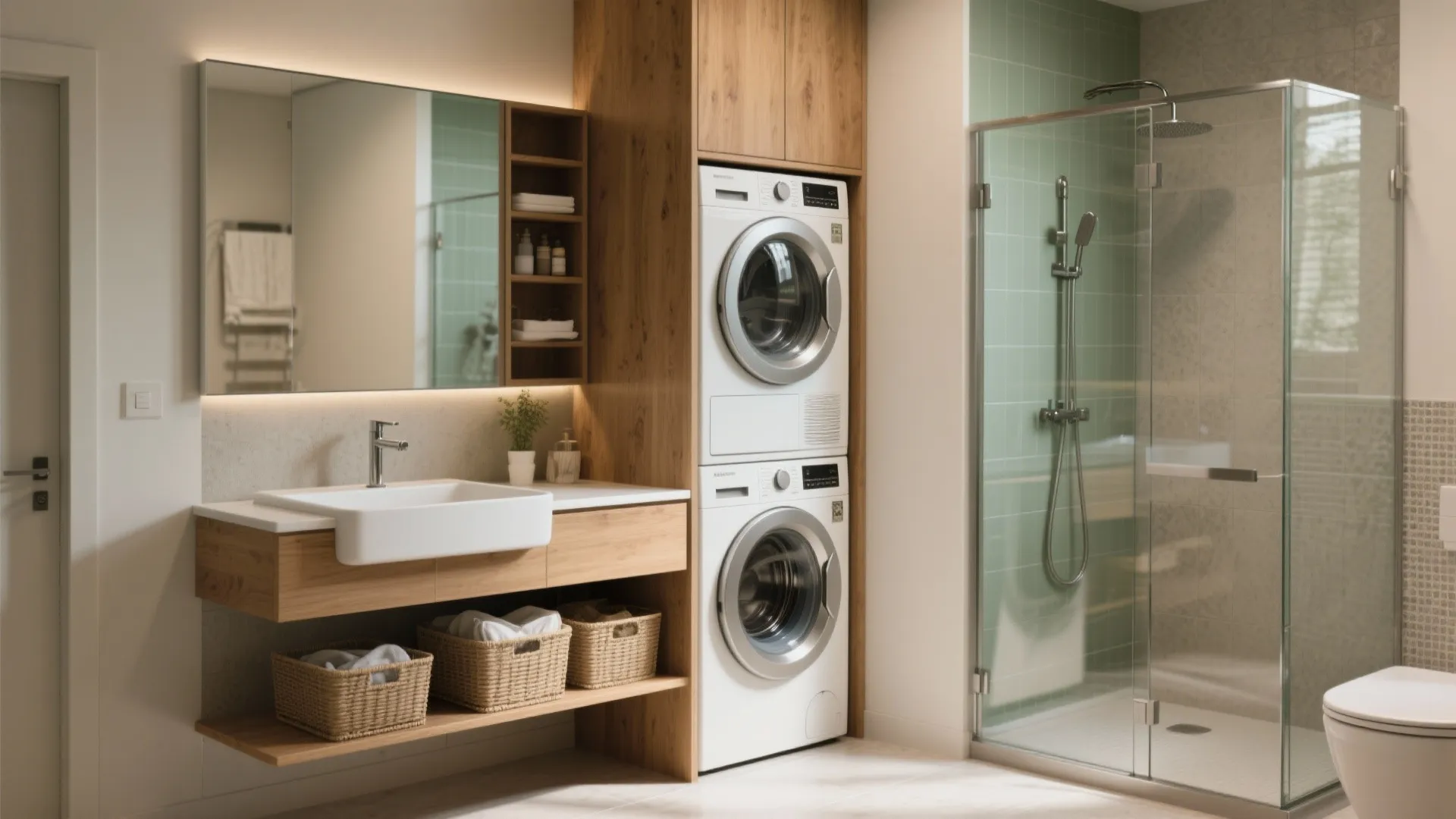 Bathroom Laundry Ideas: 5 Small-Space Wins: Creative bathroom laundry ideas I use to make tiny spaces work like a pro