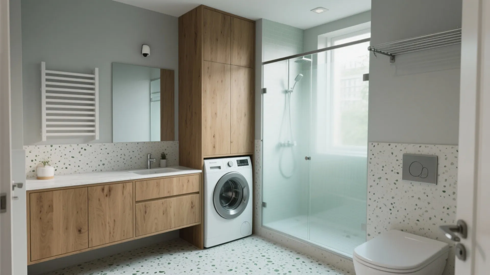 5 smart washing machine in bathroom ideas: Small-space design that makes your bathroom laundry truly work (without feeling cramped)