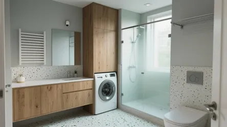 5 smart washing machine in bathroom ideas