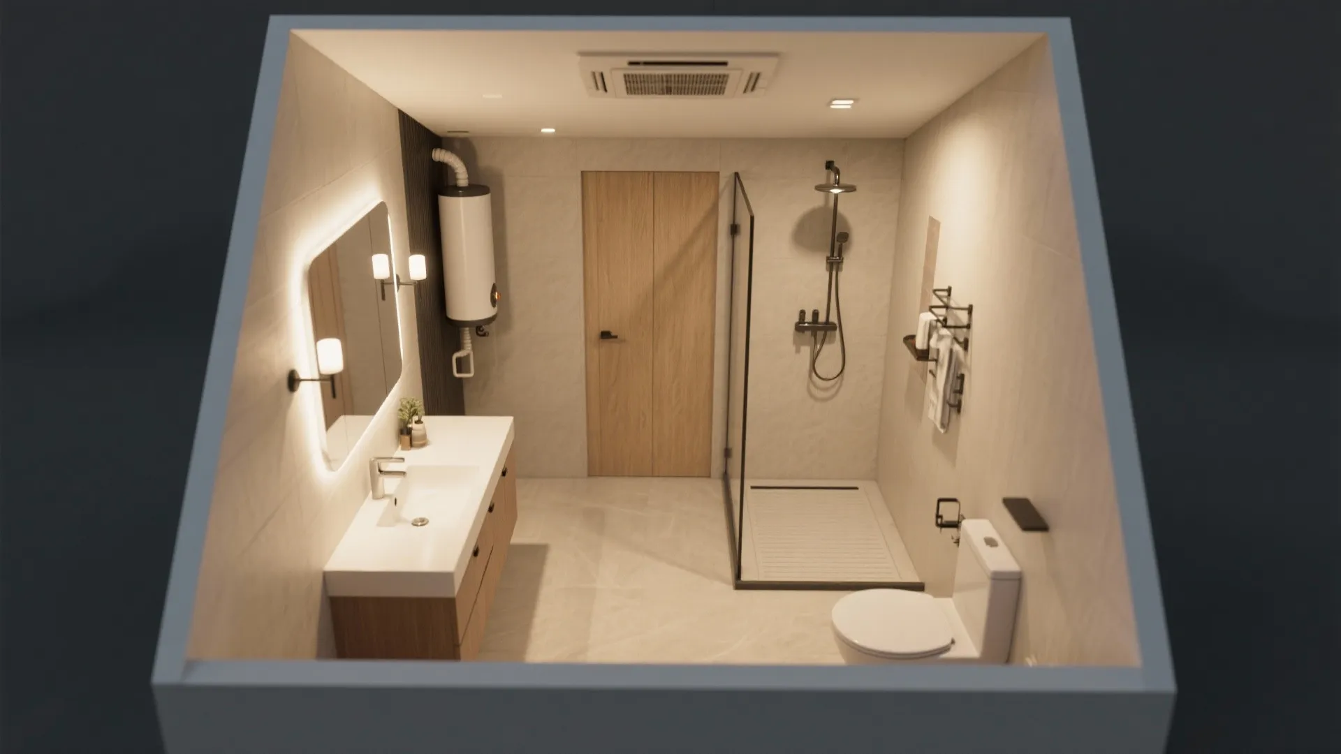 Ventilation, lighting, and water management