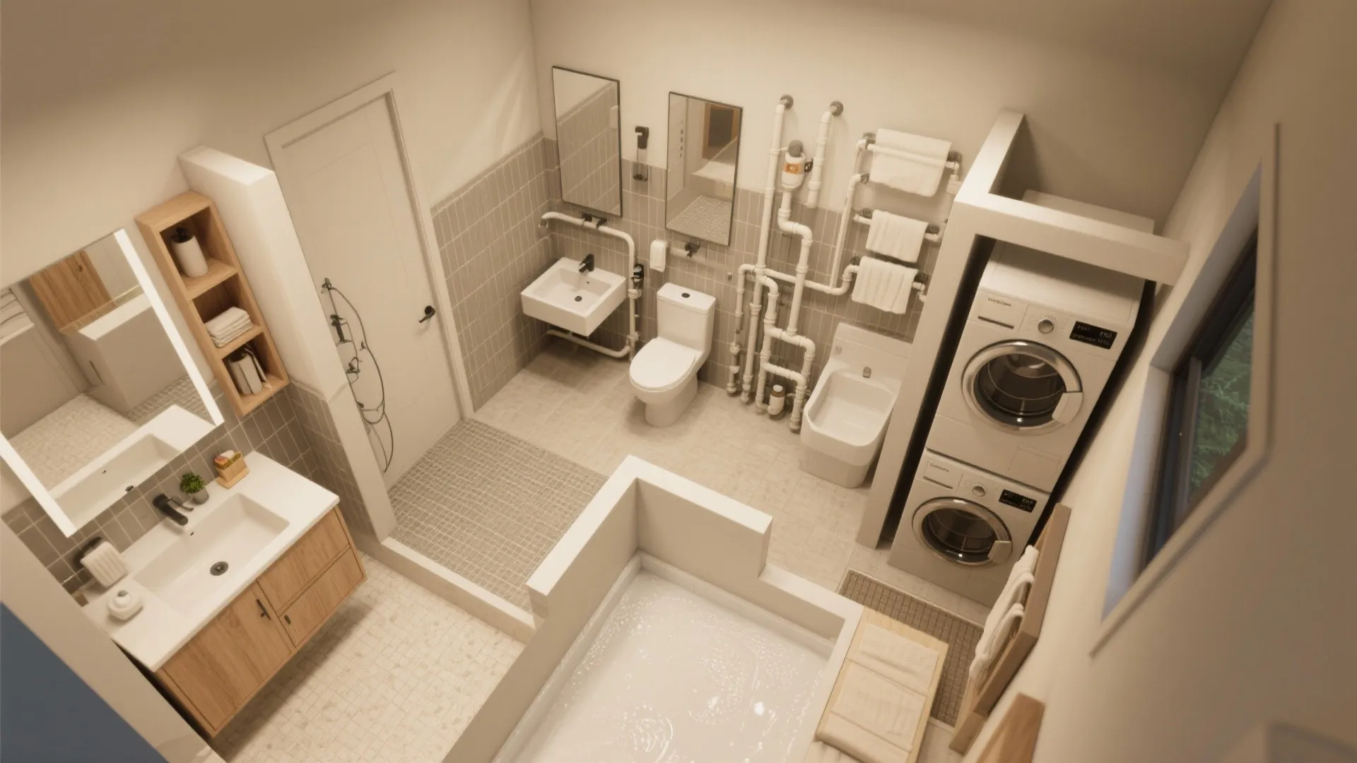 4. Two baths, smarter layouts