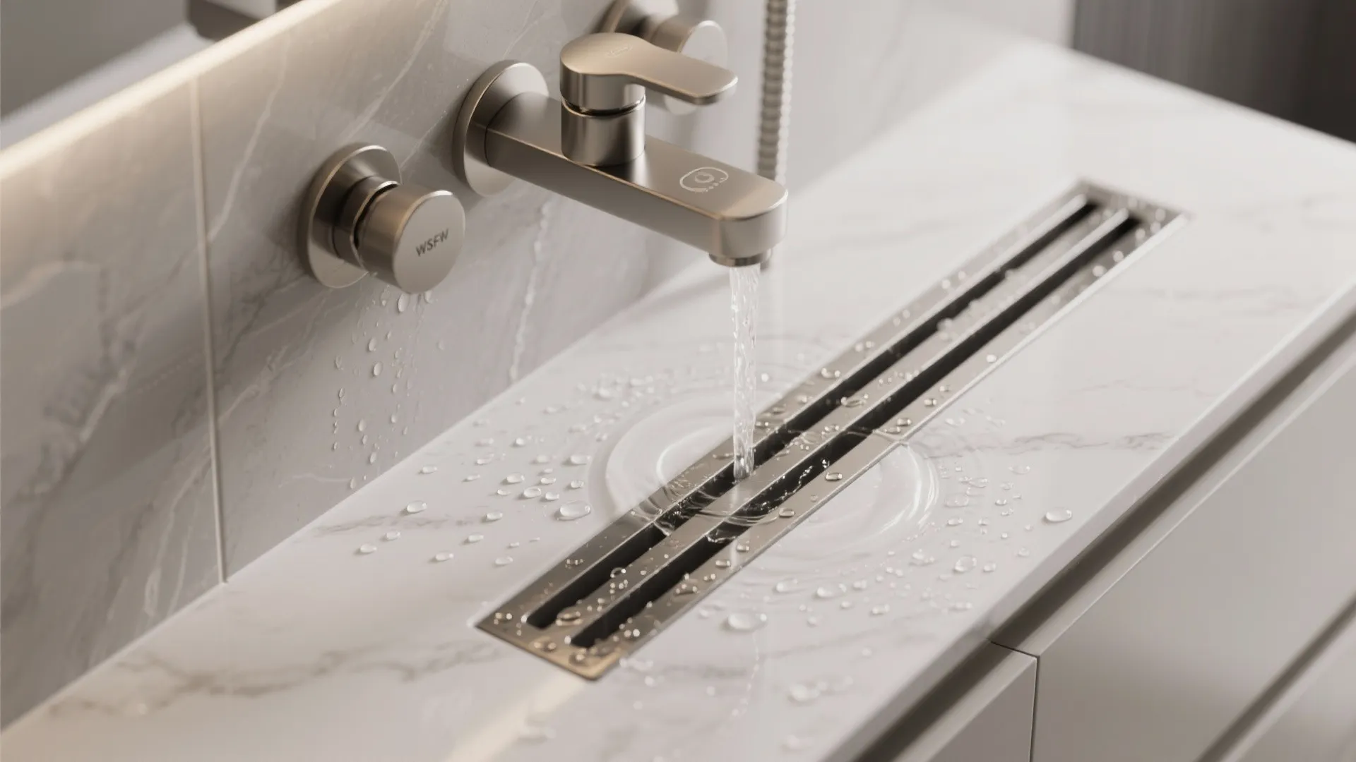 Spa-Like Compact Bathroom without Bulk