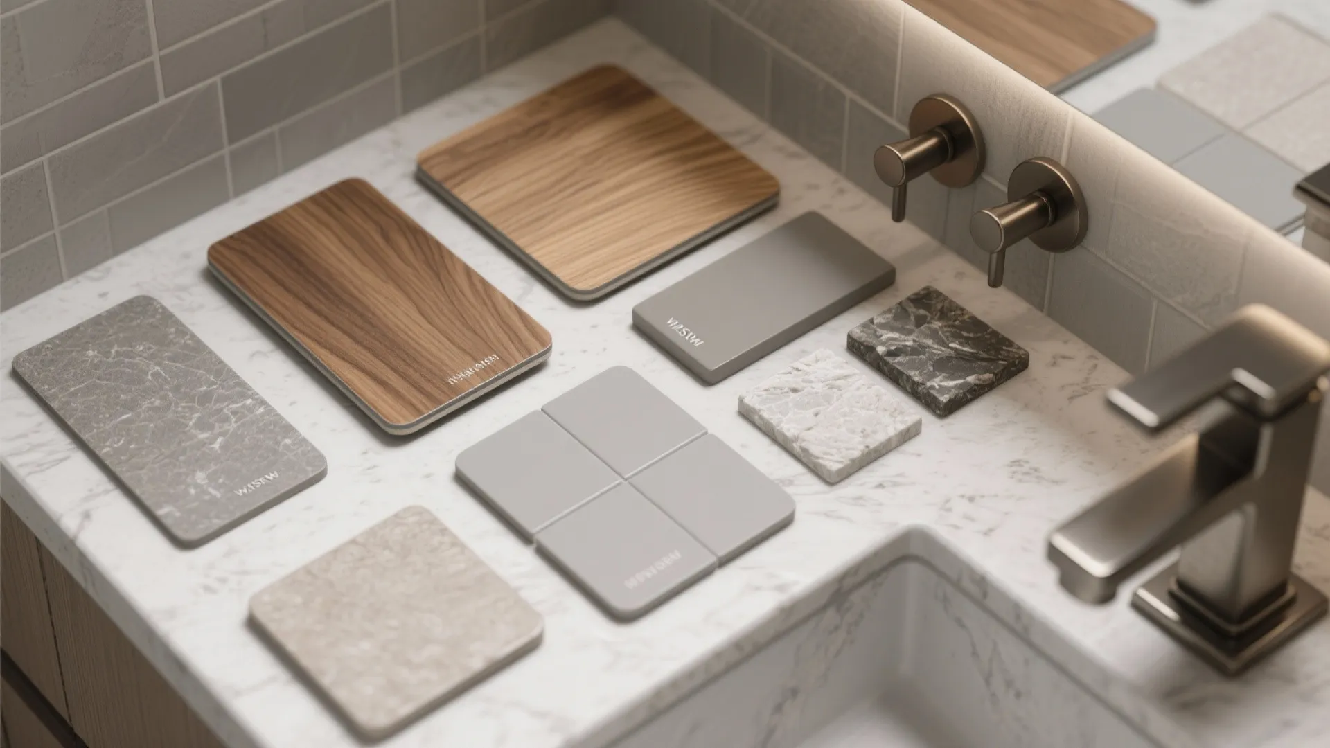 Warm wood tones with water-smart finishes