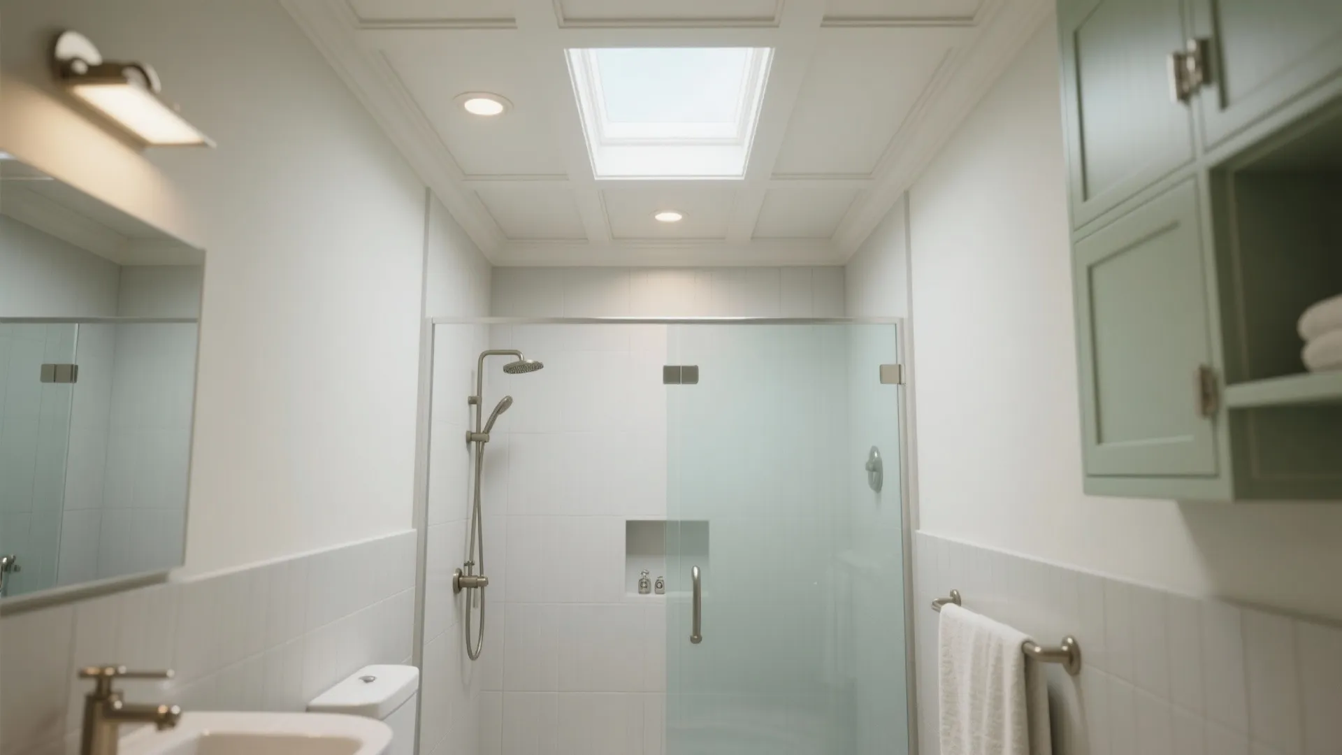 Small Bathroom Feels Dark? Bathroom Roof Design Fix
